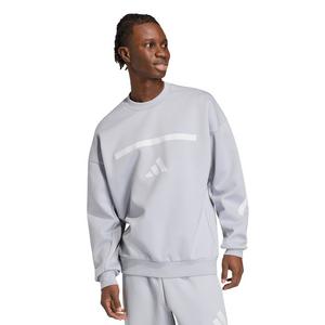 adidas Men's New Z.N.E. Sweatshirt - Silver/White
