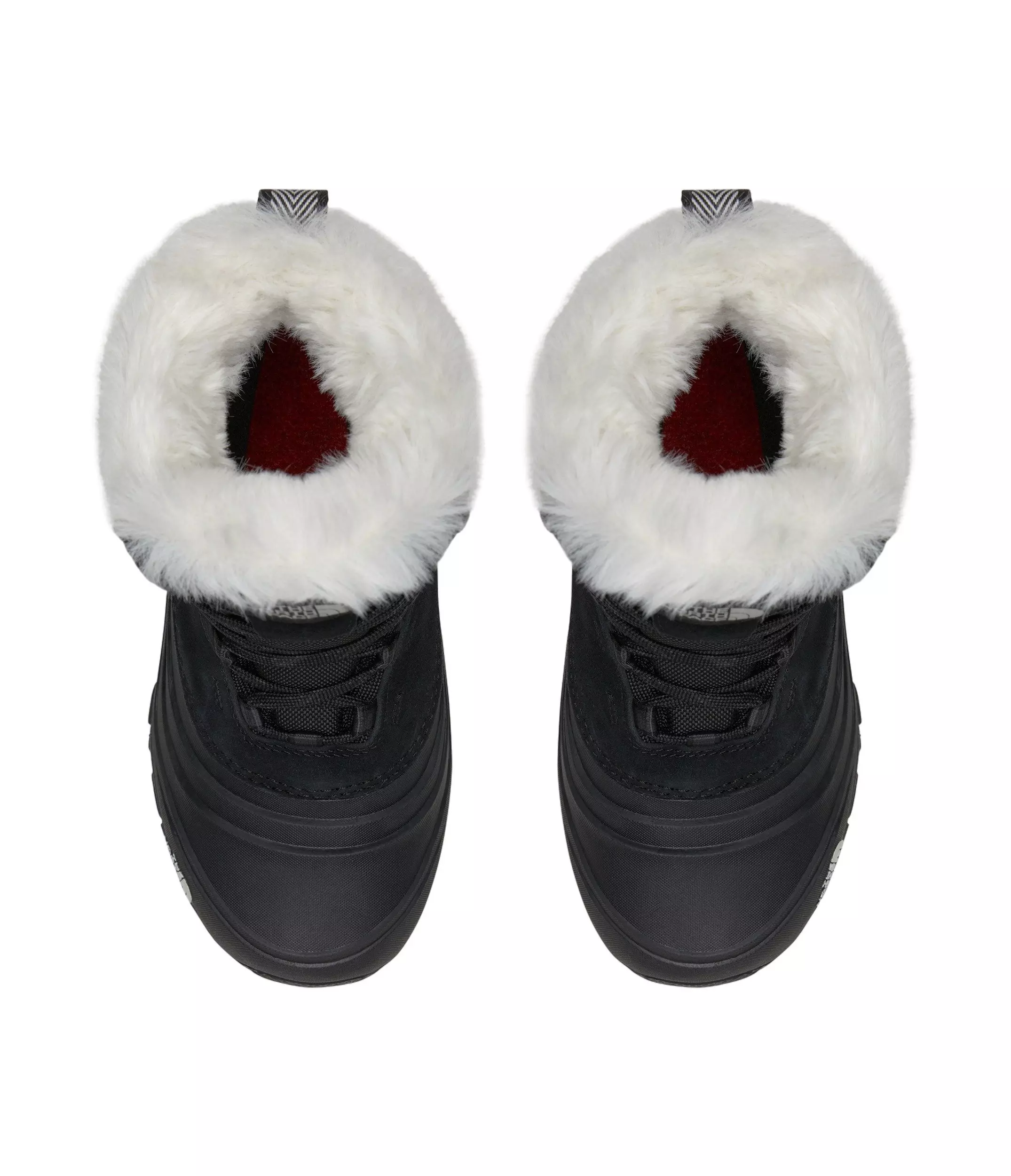 The North Face Shellista V Lace "Black/White" Grade School Boys' Waterproof Boot - BLACK/WHITE