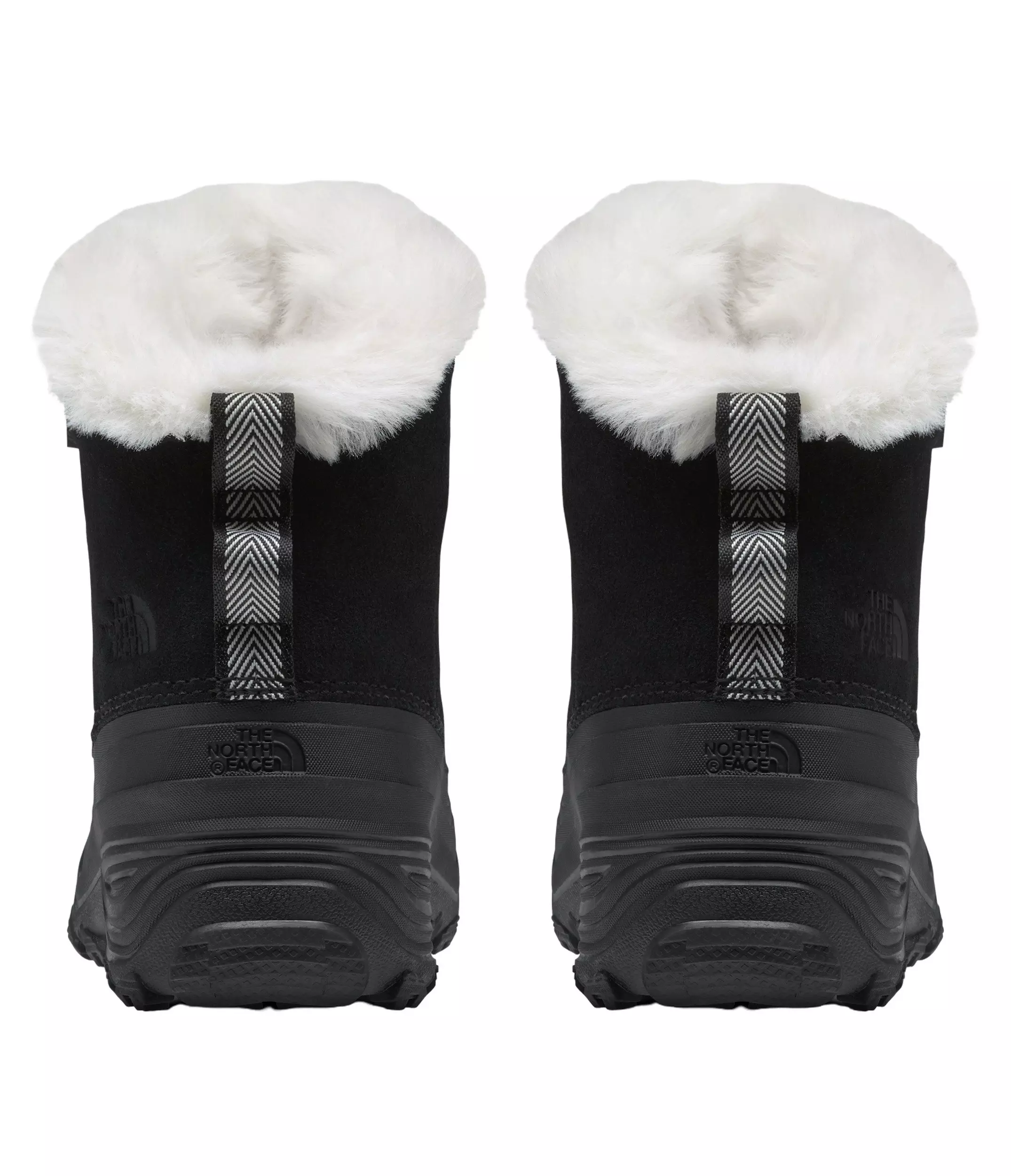 The North Face Shellista V Lace "Black/White" Grade School Boys' Waterproof Boot - BLACK/WHITE