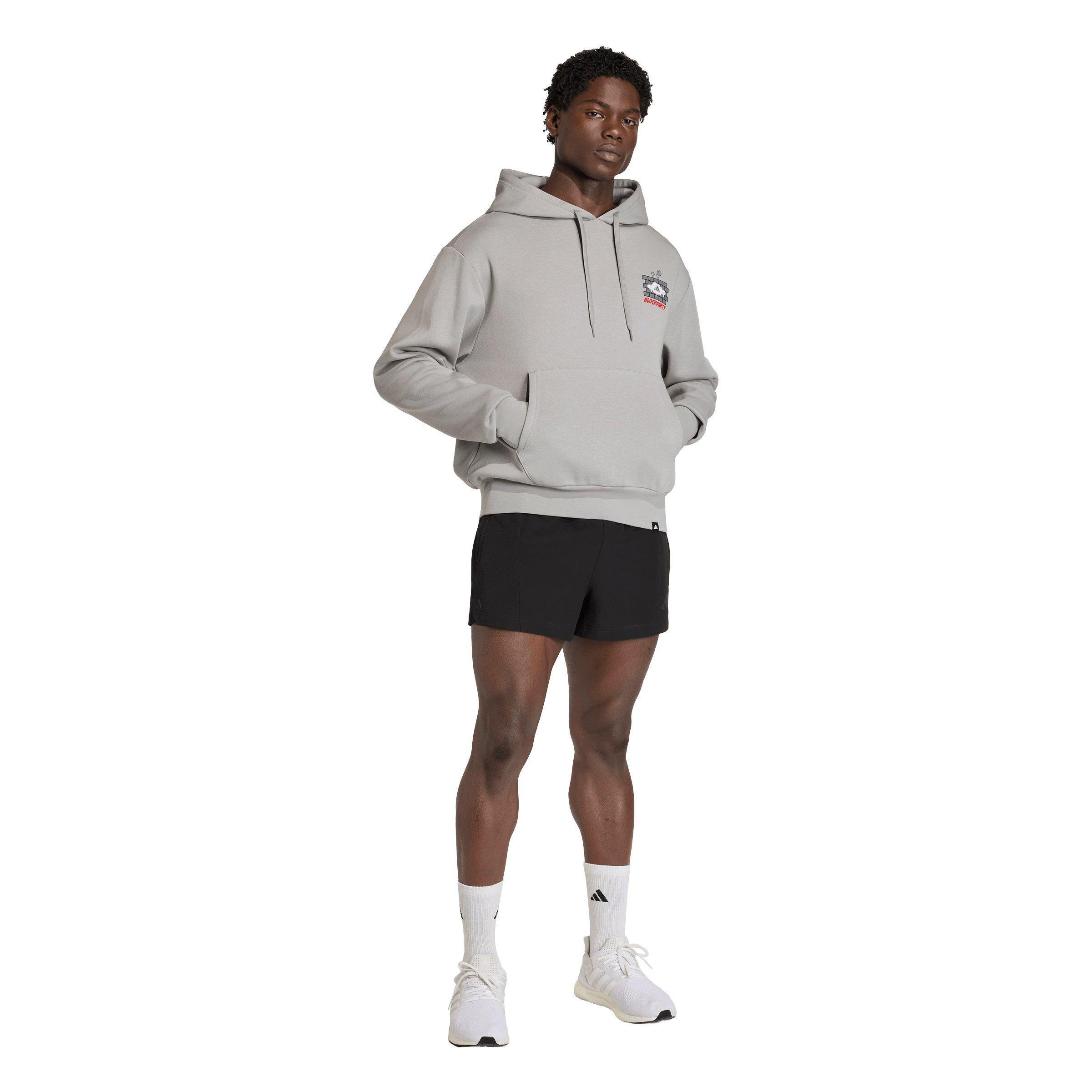 adidas Men's Volleyball Fun Graphic Hoodie - Grey - GREY Thumbnail View 5