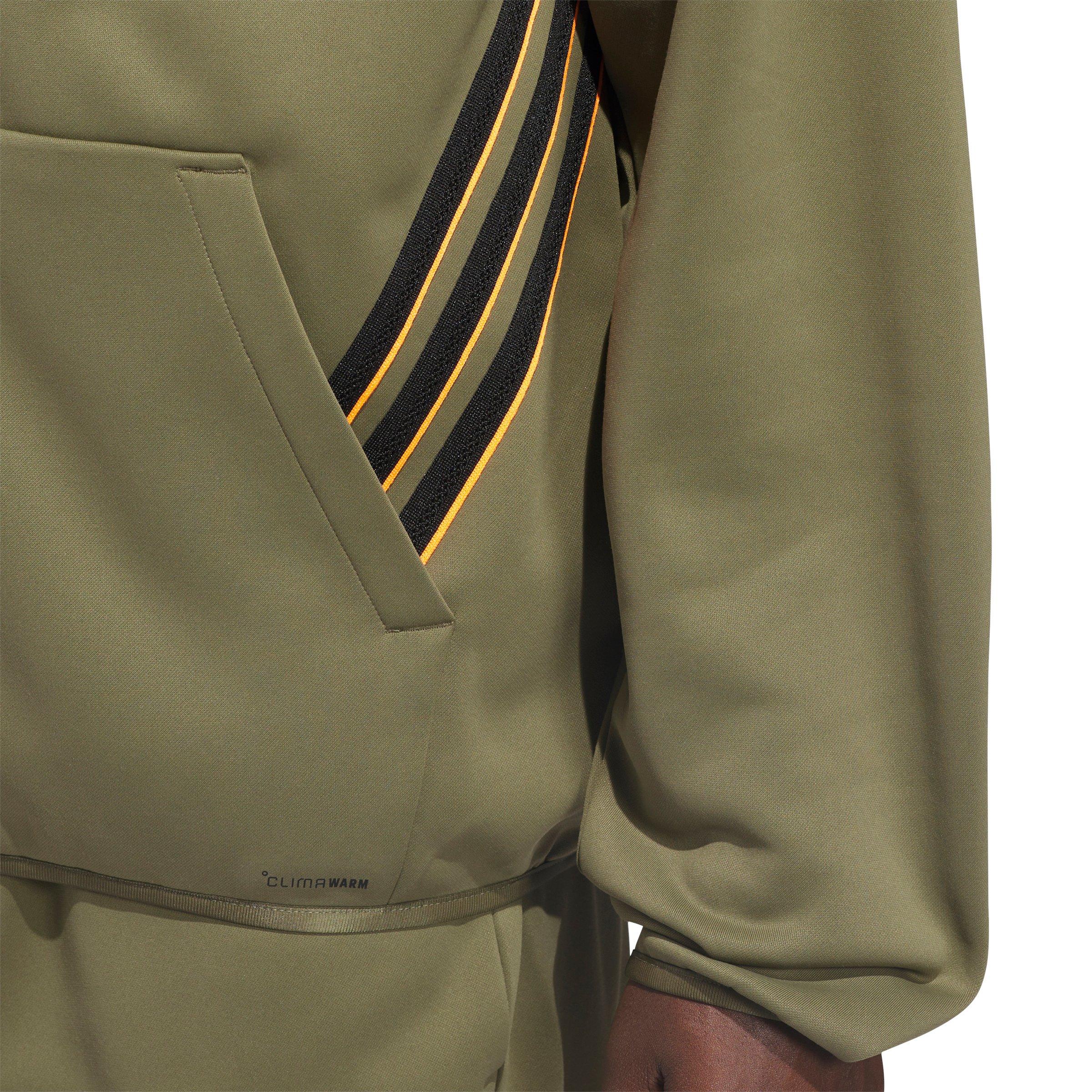 adidas Men's Crazy Warm Full Zip Hooded Jacket - Olive - OLIVE Thumbnail View 3