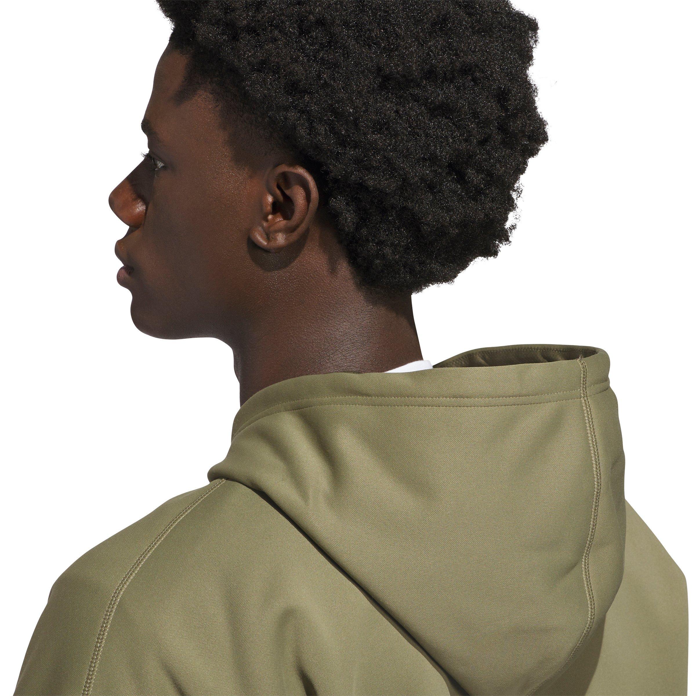 adidas Men's Crazy Warm Full Zip Hooded Jacket - Olive - OLIVE Thumbnail View 4