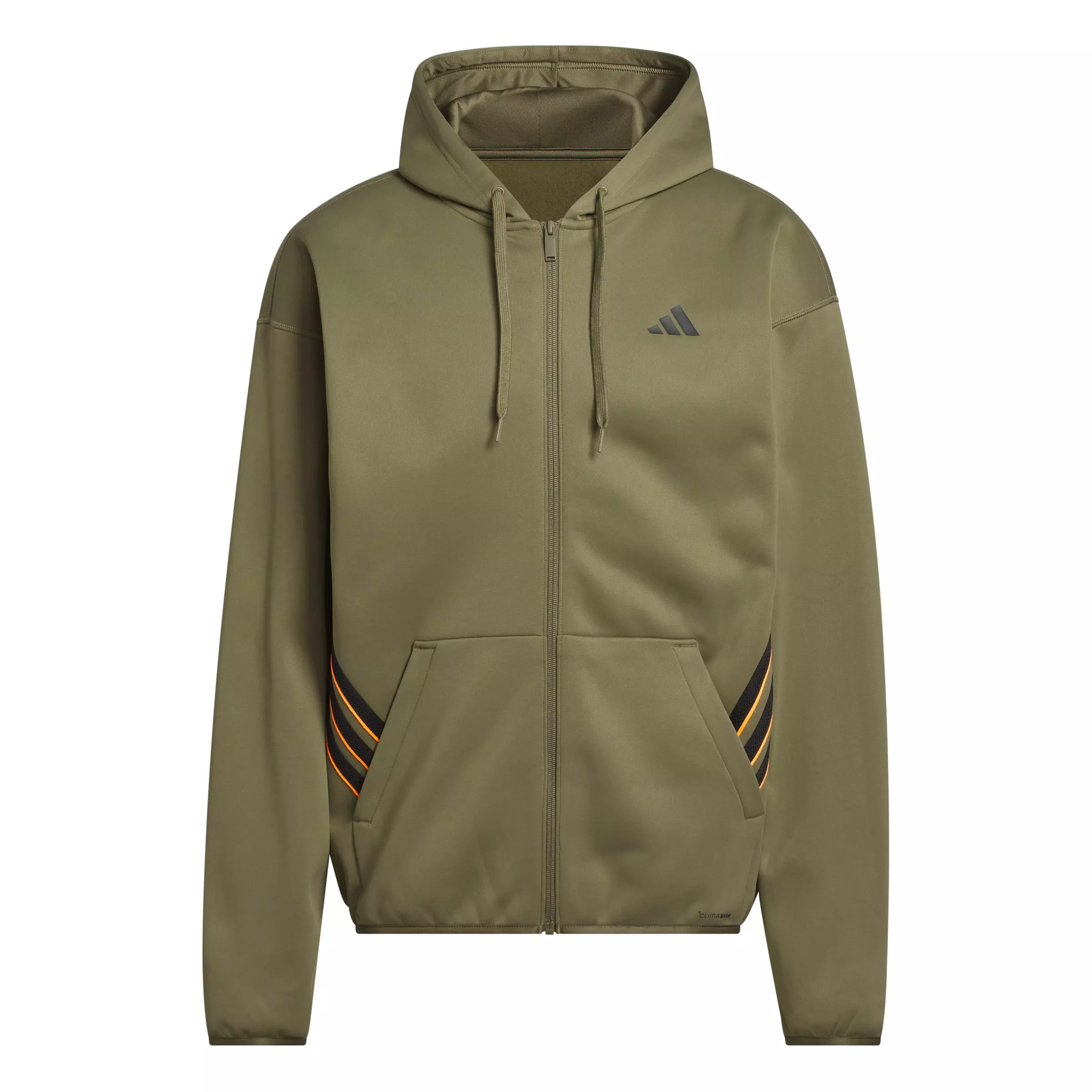 adidas Men's Crazy Warm Full Zip Hooded Jacket - Olive - OLIVE