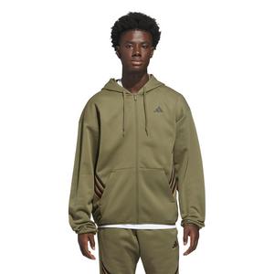 adidas Men's Crazy Warm Full Zip Hooded Jacket - Olive