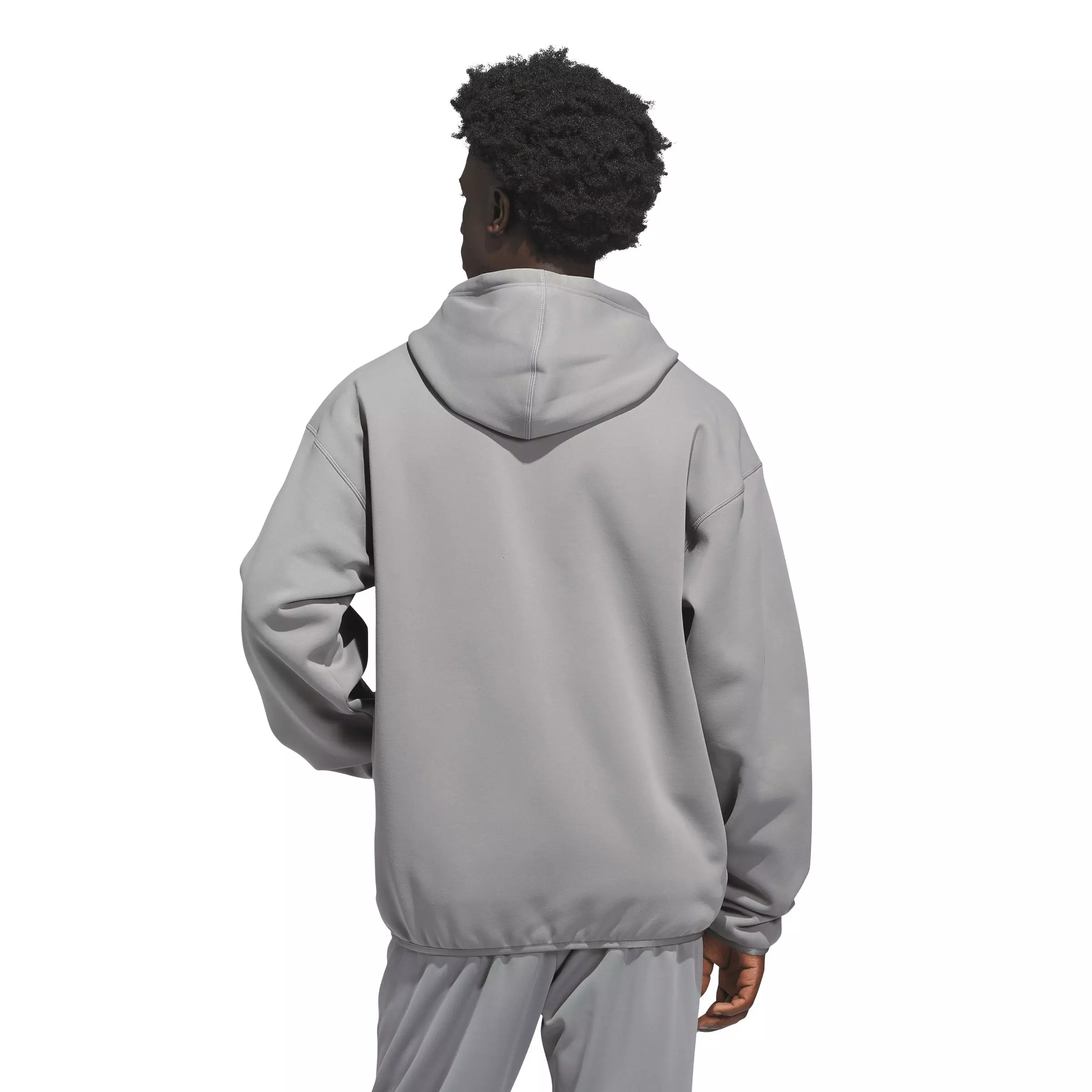 adidas Men's Crazy Warm Full Zip Hooded Jacket - Grey/Black - GREY/BLACK