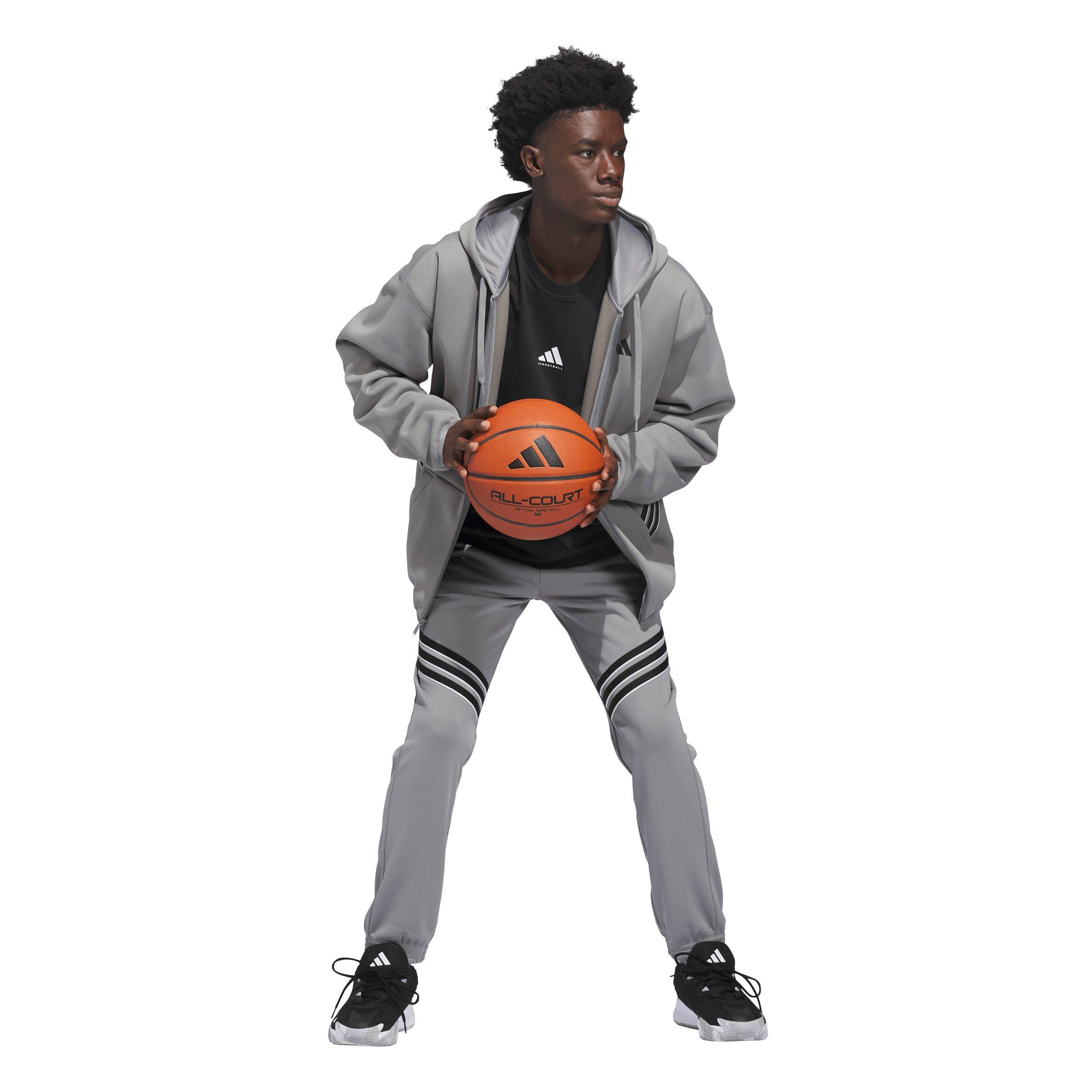 adidas Men's Crazy Warm Full Zip Hooded Jacket - Grey/Black - GREY/BLACK Thumbnail View 5