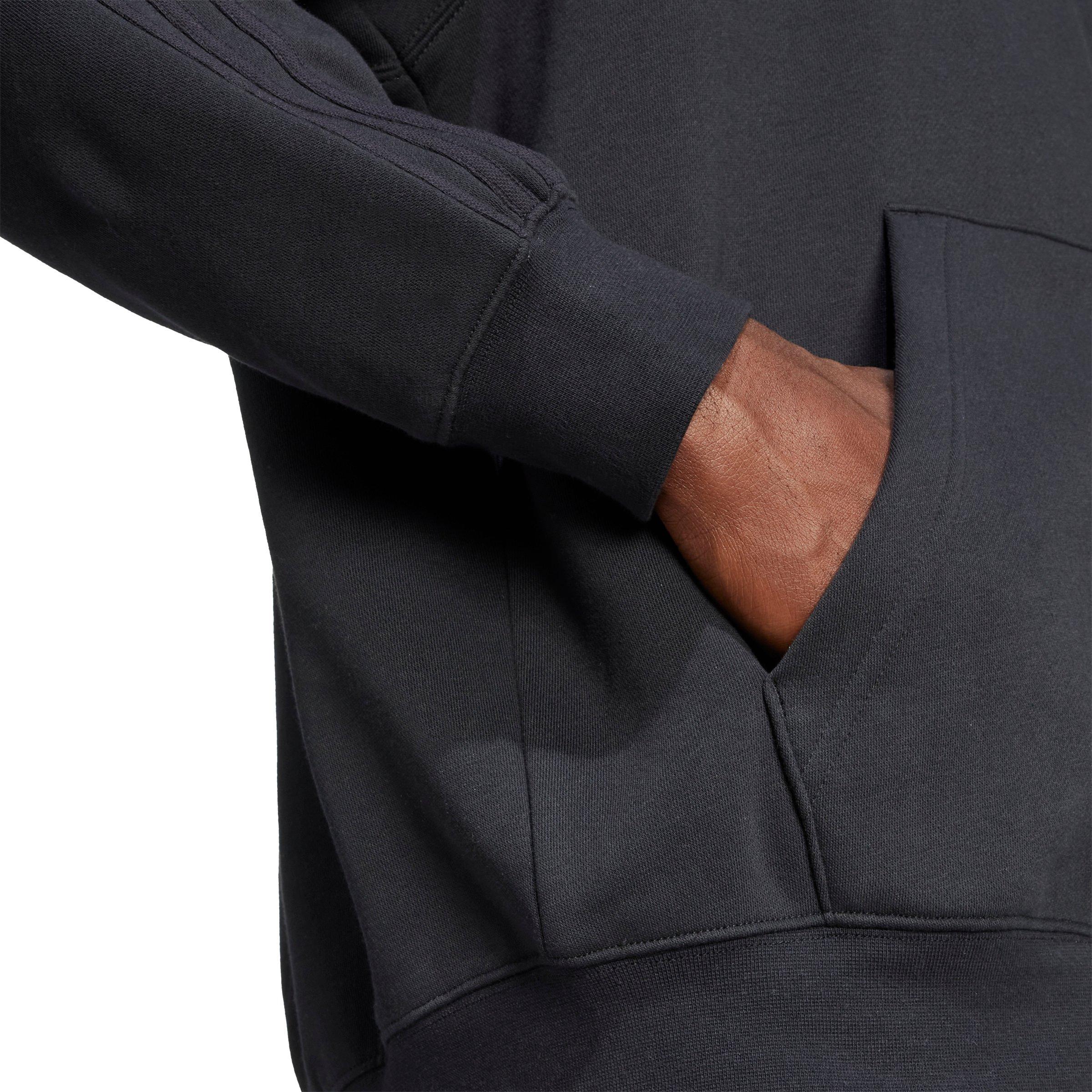 adidas Originals Men's Adicolor Oversize Full-Zip Hooded Jacket - Black - BLACK Thumbnail View 4