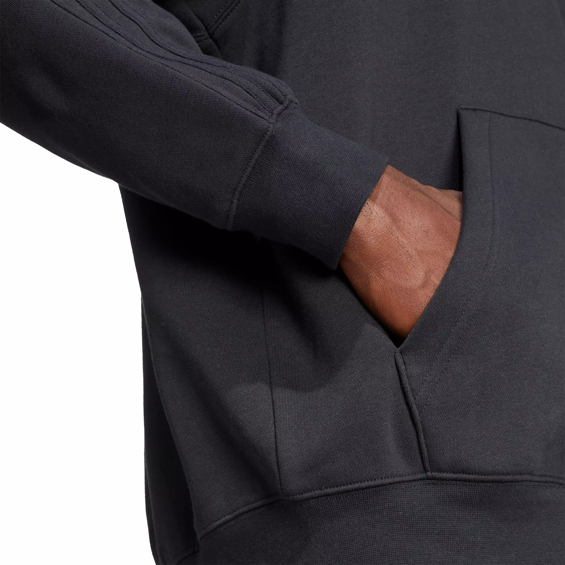 adidas Originals Men's Adicolor Oversize Full-Zip Hooded Jacket - Black - BLACK