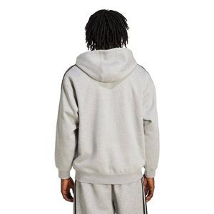 adidas Originals Men's Adicolor Oversize Full-Zip Hooded Jacket - Grey/Black