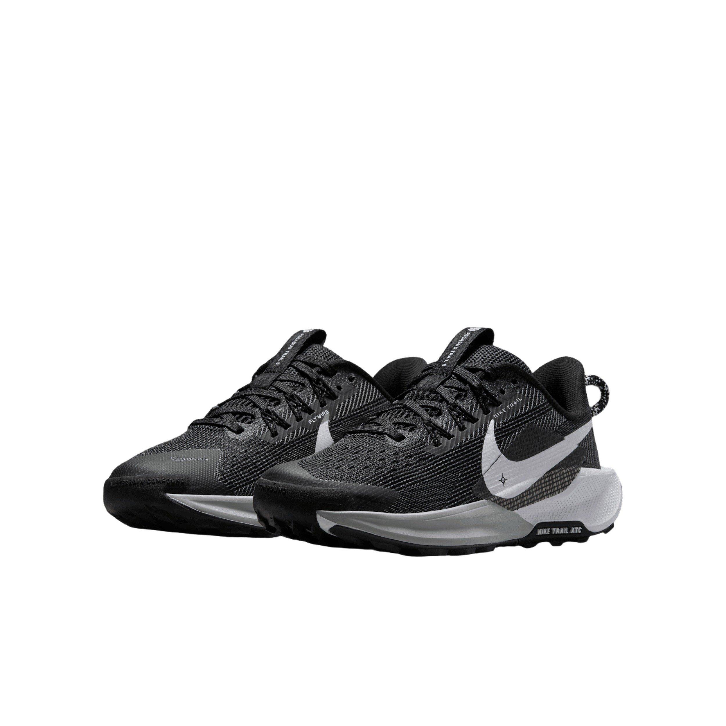 Nike Pegasus Trail 5 Grade School Boys' "Black/Anthracite/Wolf Grey/White" Trail Running Shoe