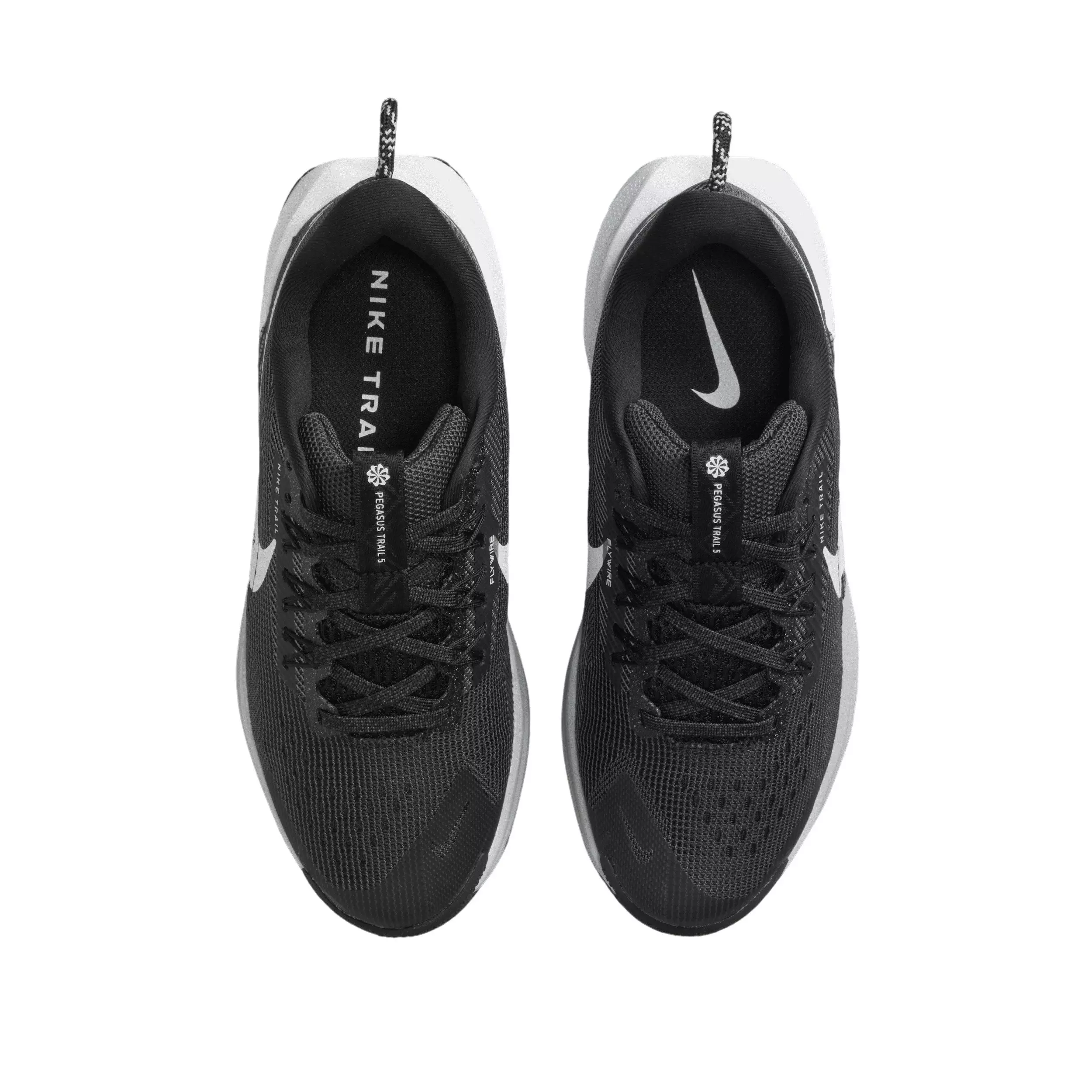 Nike Pegasus Trail 5 "Black/Anthracite/Wolf Grey/White" Grade School Boys' Trail Running Shoe - BLACK/ANTHRACITE/GREY/WHITE