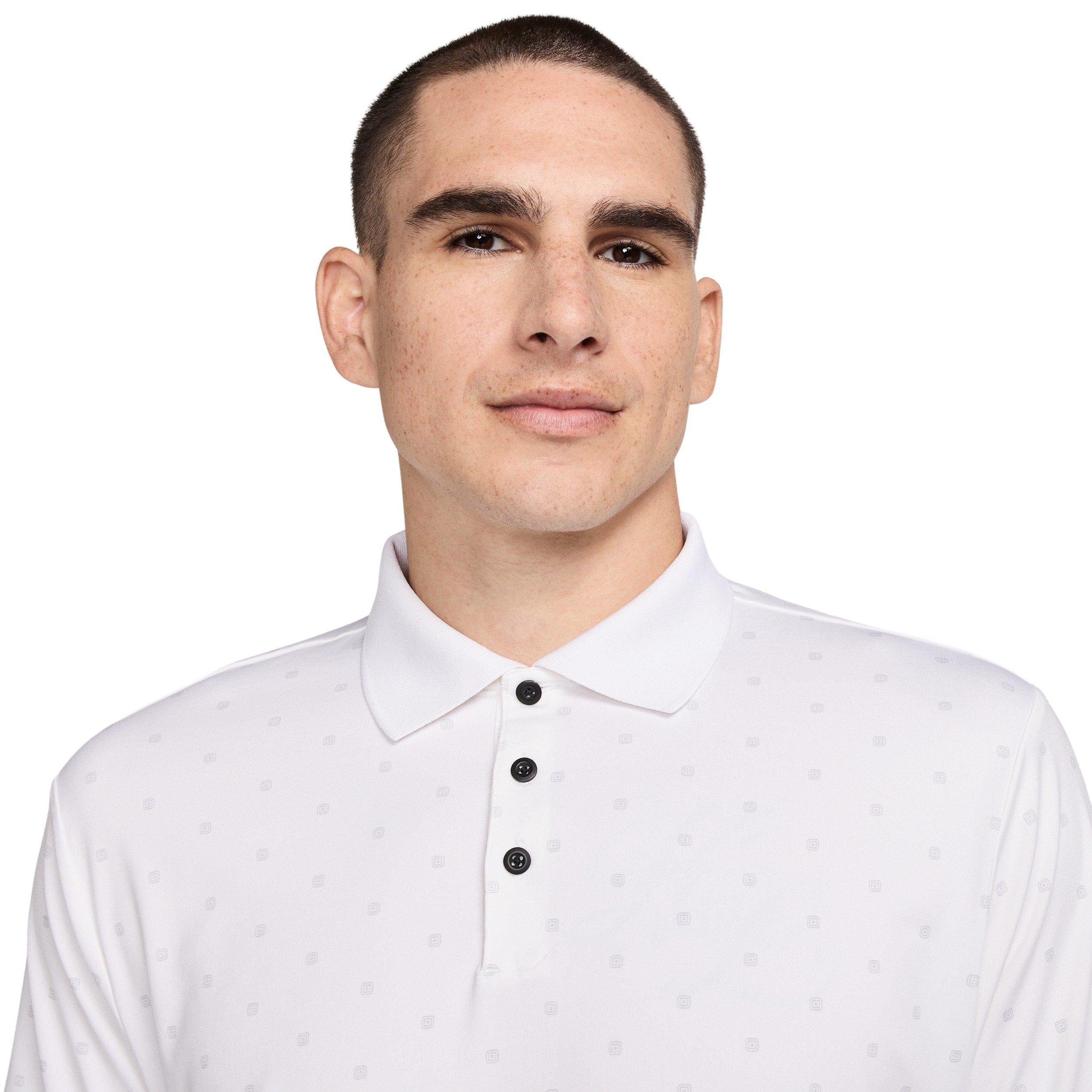 Nike Tour Dri-Fit Men's Golf Polo-White - WHITE Thumbnail View 3