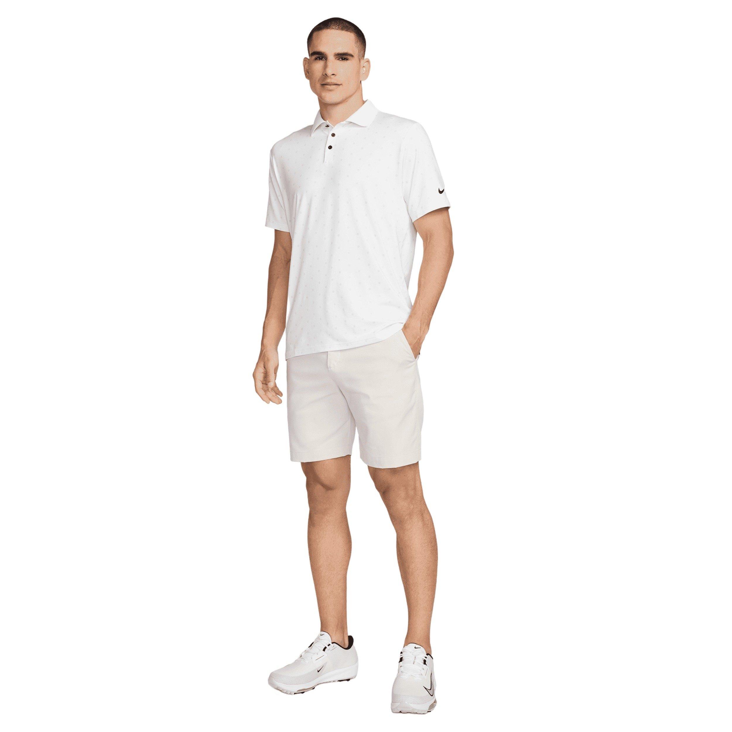 Nike Tour Dri-Fit Men's Golf Polo-White - WHITE Thumbnail View 6