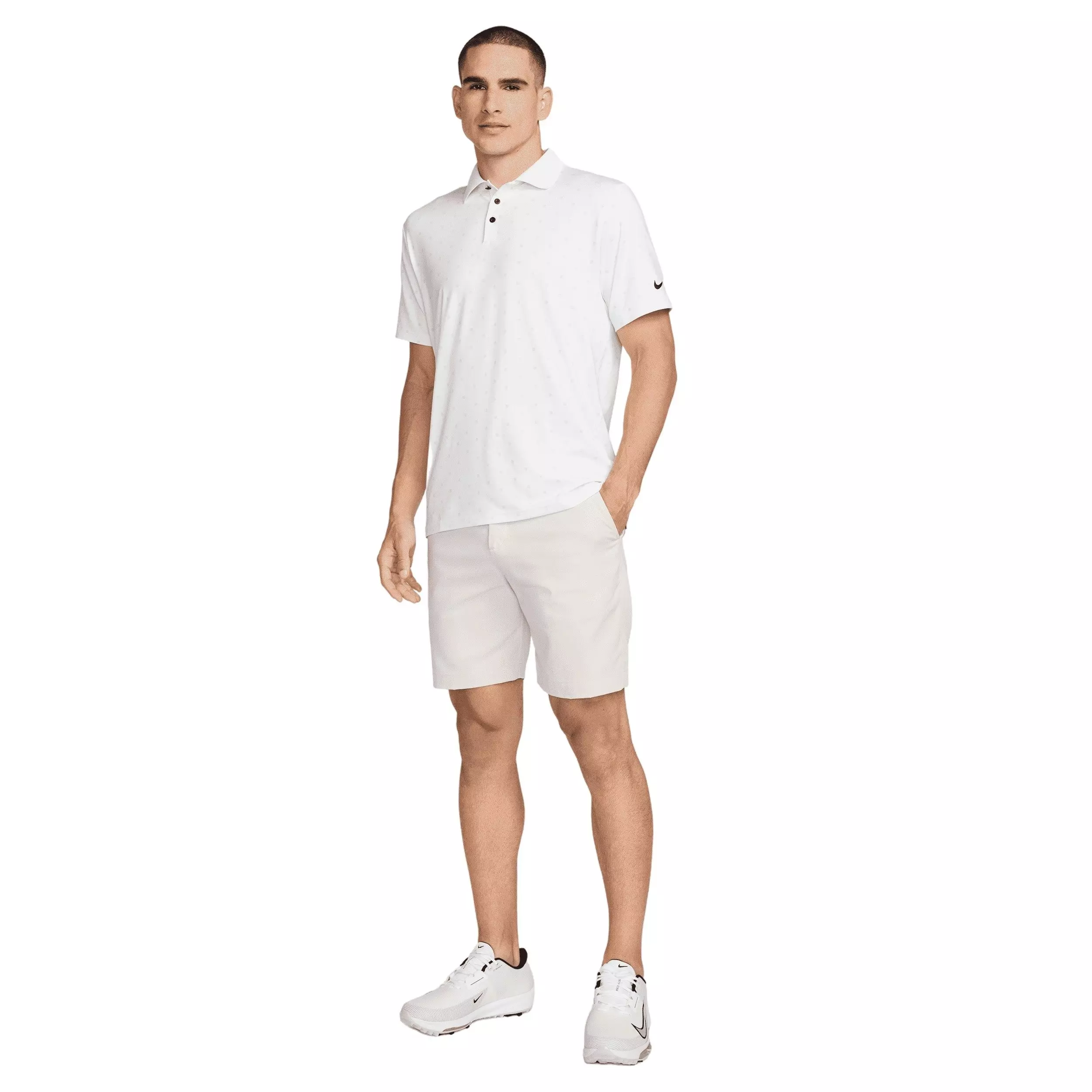 Nike Tour Dri-Fit Men's Golf Polo-White - WHITE
