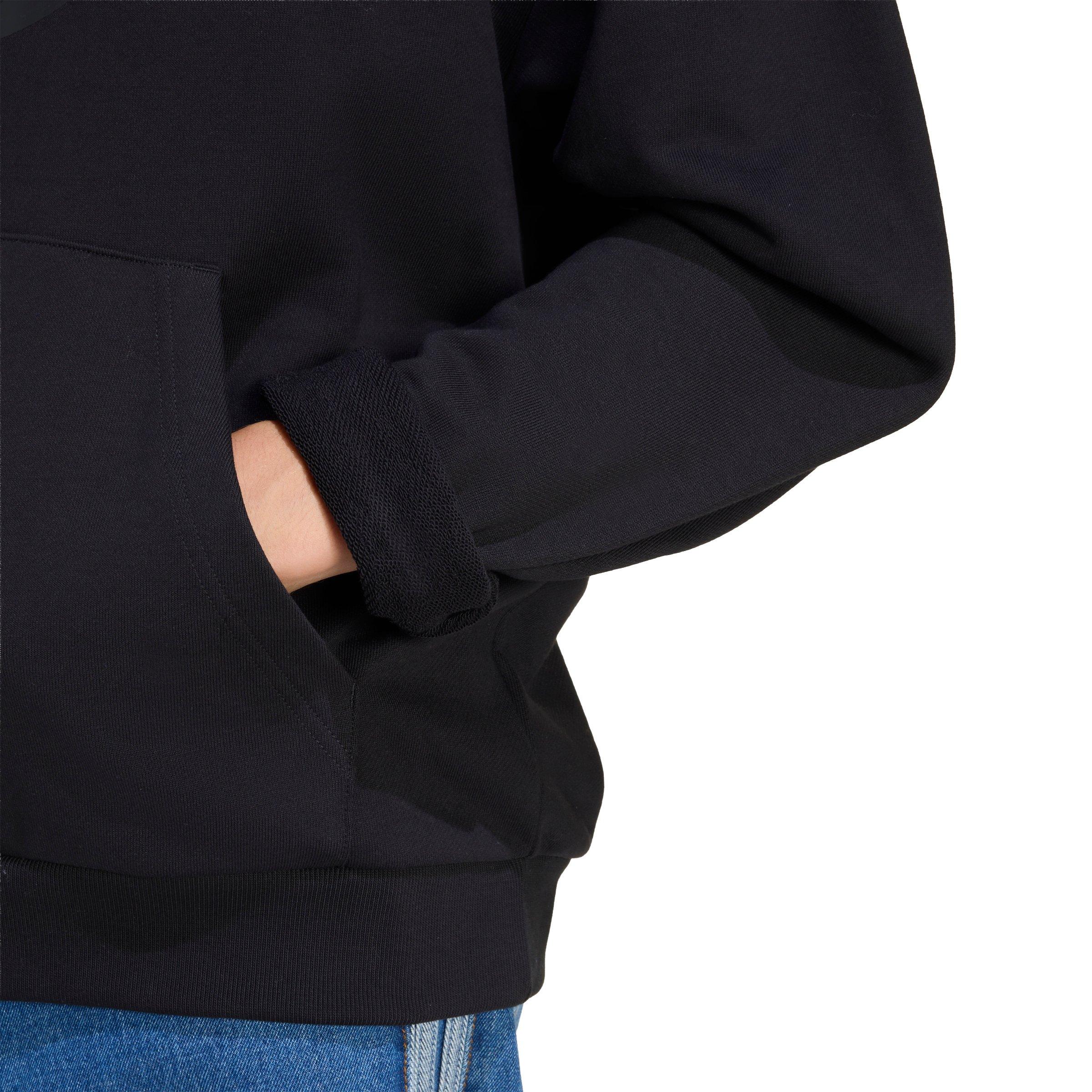 adidas Originals Men's Adicolor Trefoil Hoodie - Black/White - BLACK/WHITE Thumbnail View 4