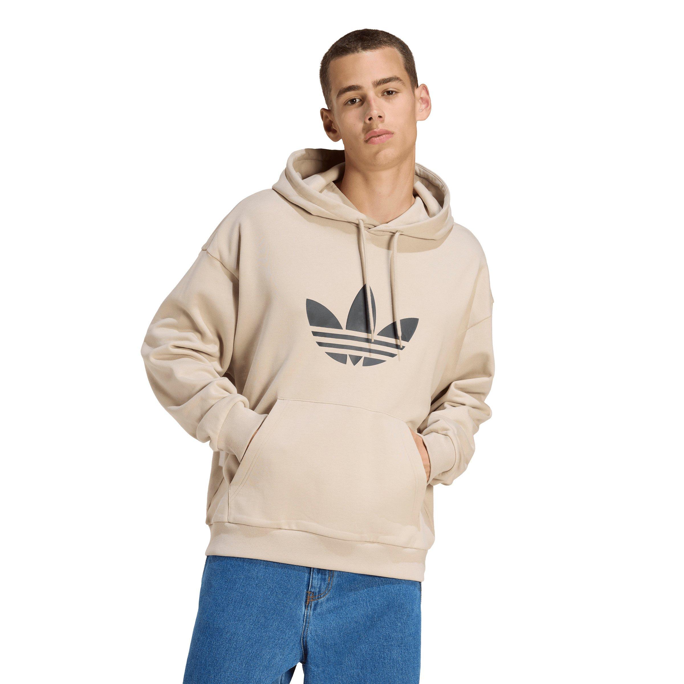 adidas Originals Men's Adicolor Trefoil Hoodie - Khaki - KHAKI Thumbnail View 1