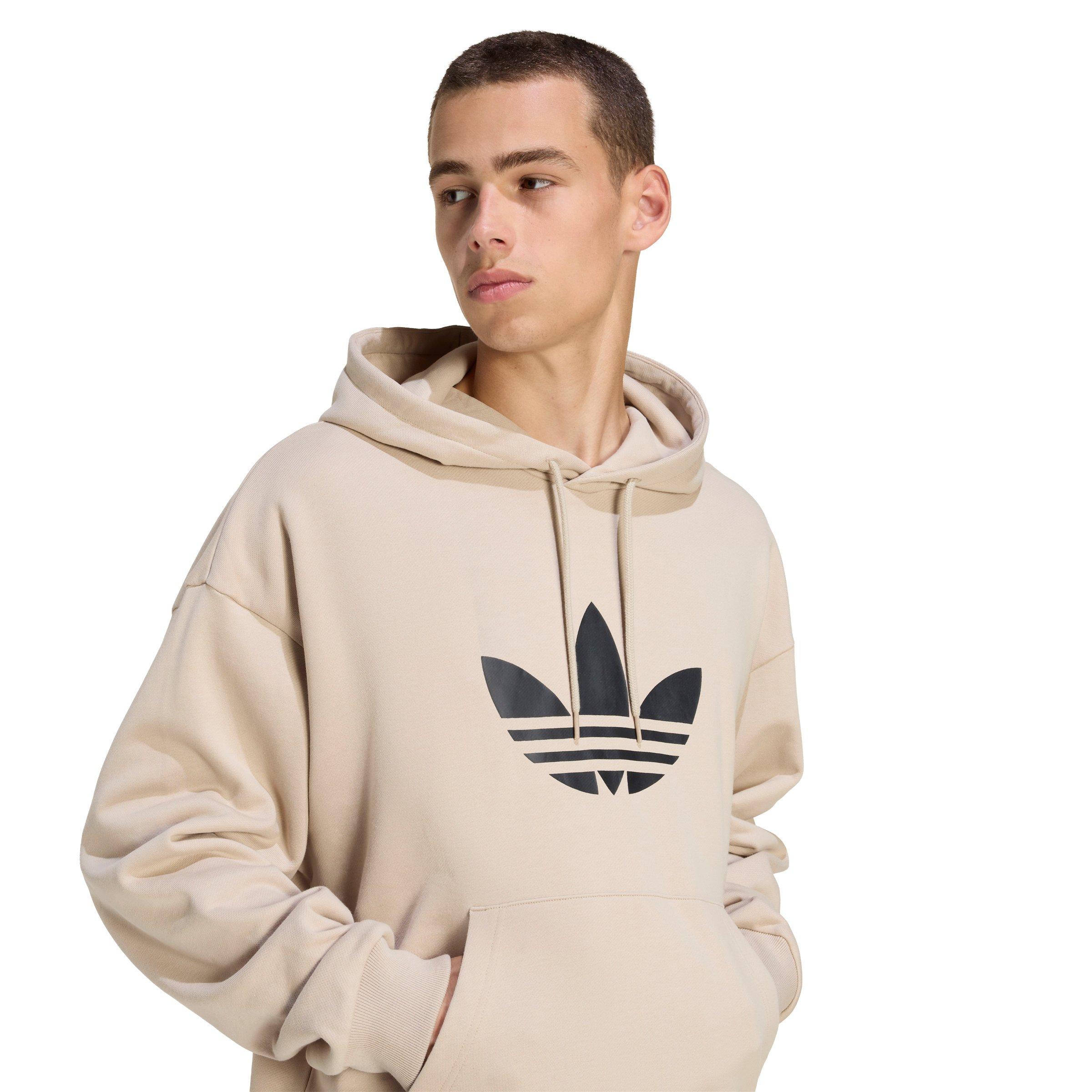 adidas Originals Men's Adicolor Trefoil Hoodie - Khaki - KHAKI Thumbnail View 3
