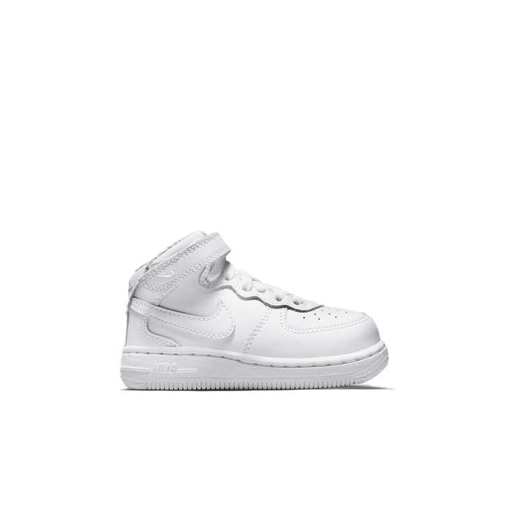 Nike Force 1 Mid LE "White" Toddler Boys' Shoe - WHITE Thumbnail View 1
