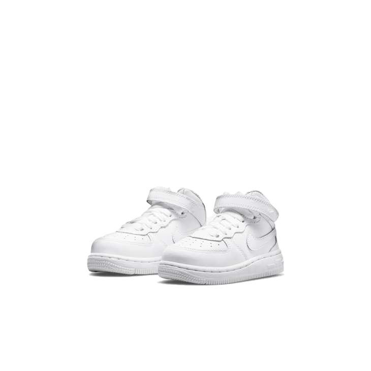 Nike Force 1 Mid LE "White" Toddler Boys' Shoe - WHITE Thumbnail View 3