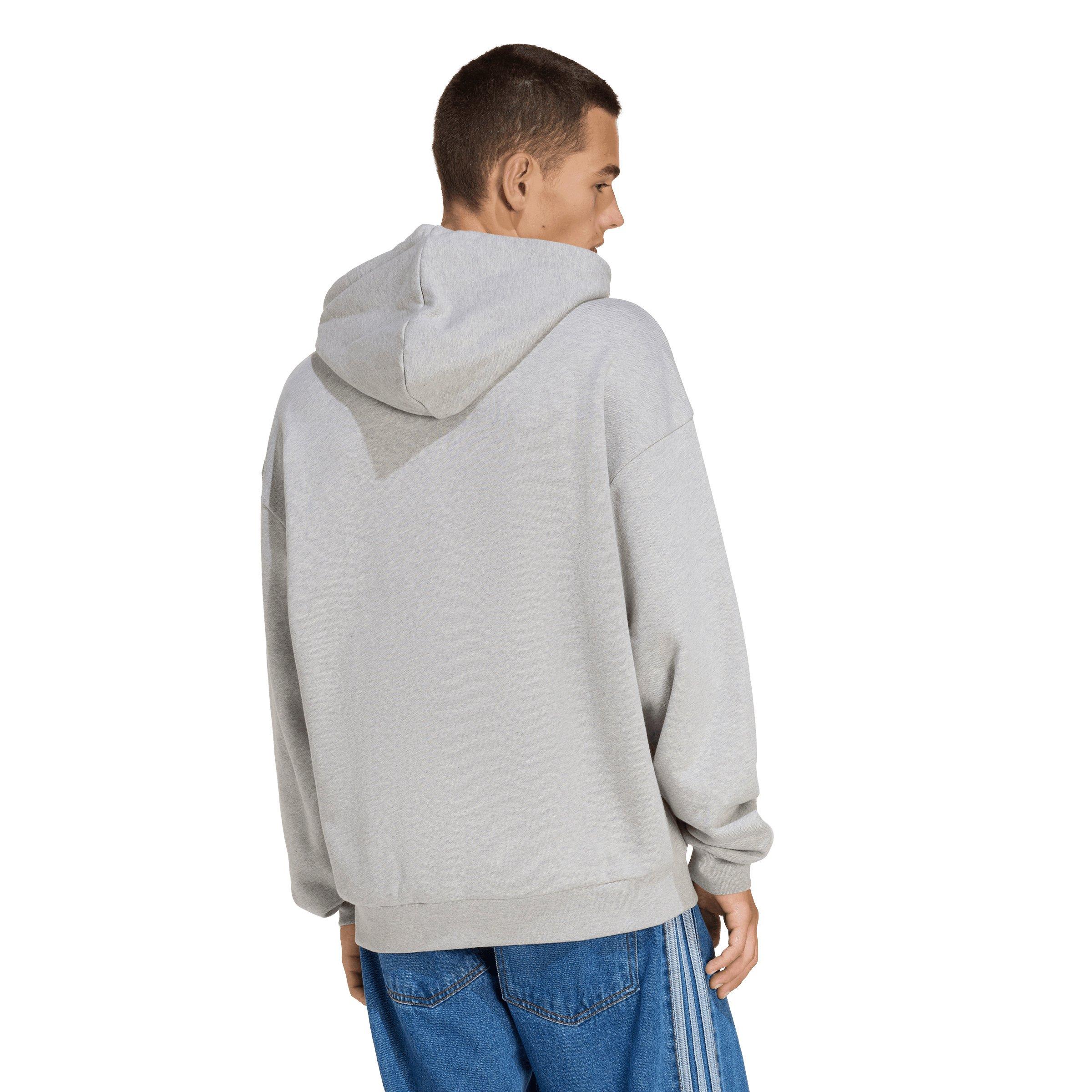 adidas Originals Men's Adicolor Trefoil Hoodie - Grey - GREY Thumbnail View 2