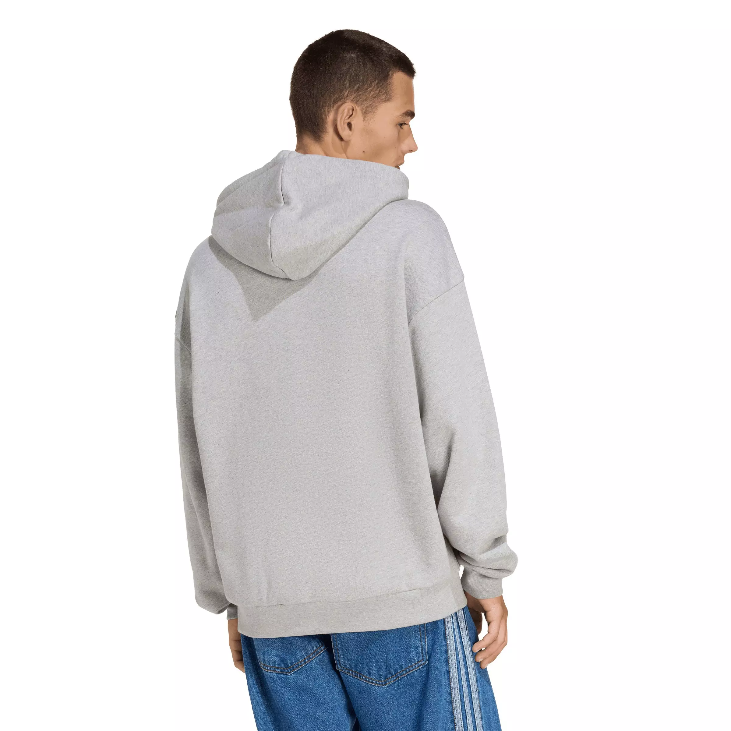adidas Originals Men's Adicolor Trefoil Hoodie - Grey - GREY
