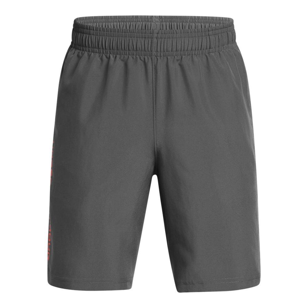 Under Armour Big Boys' Tech Woven Wordmark Shorts - GREY Thumbnail View 1