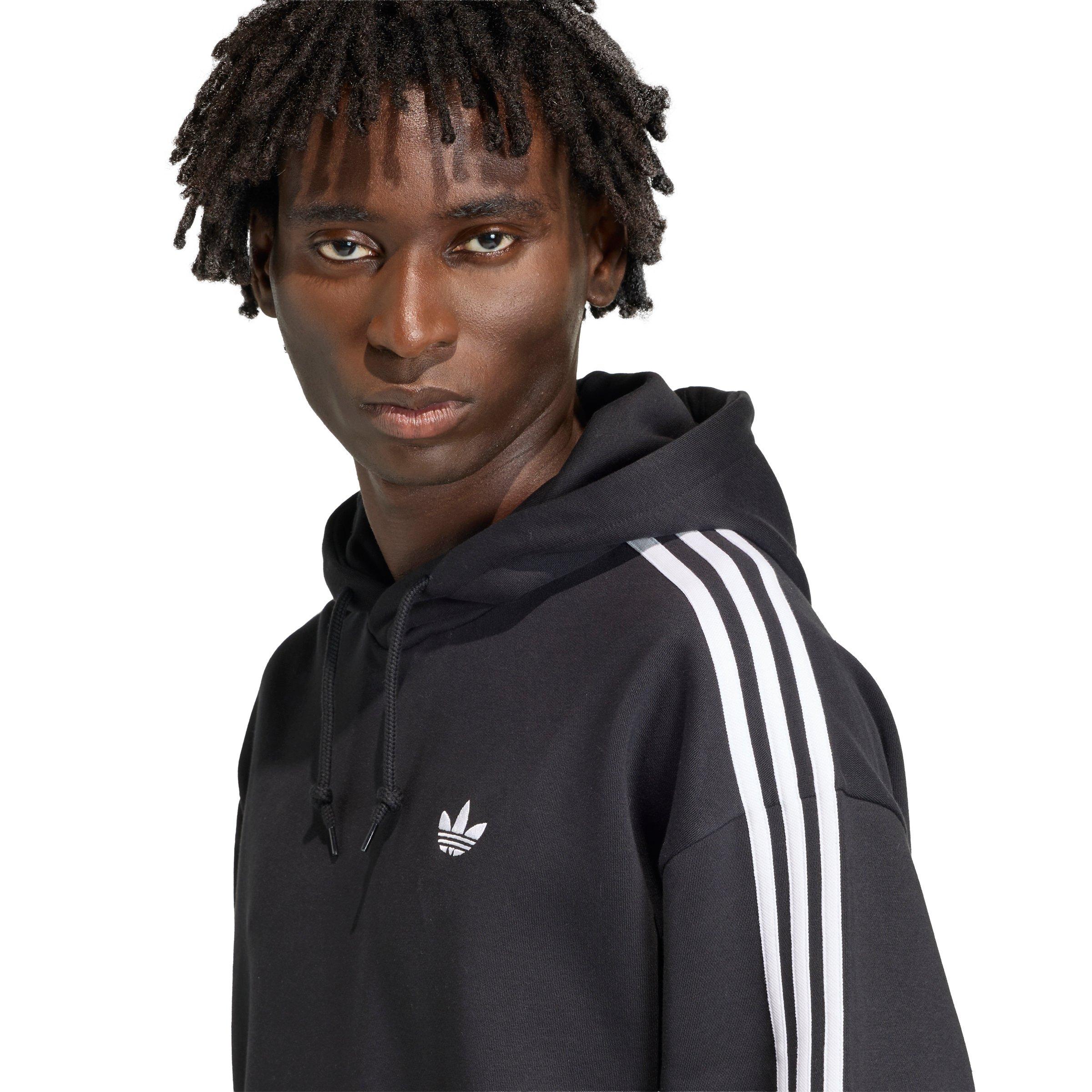 adidas Originals Men's Adicolor Classics 3-Stripes Hoodie - Black - BLACK Thumbnail View 3