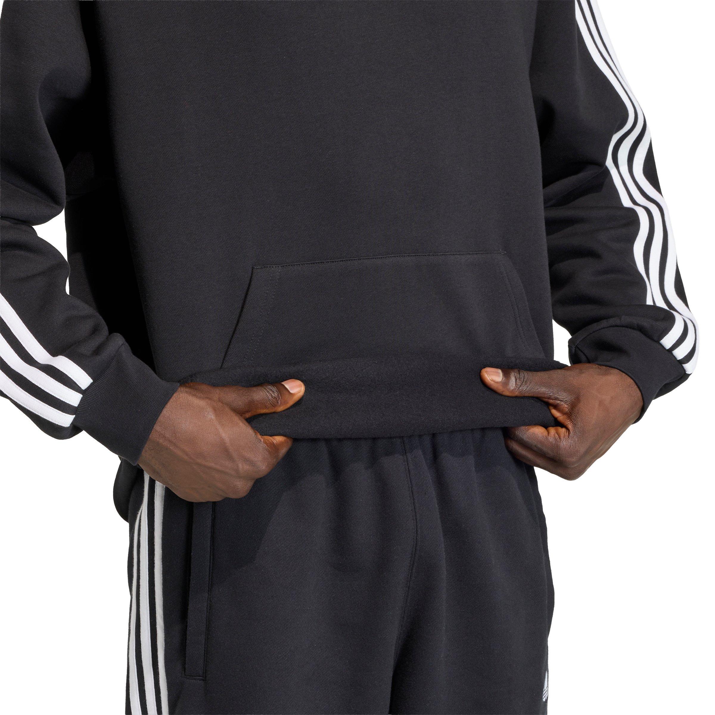adidas Originals Men's Adicolor Classics 3-Stripes Hoodie - Black - BLACK Thumbnail View 4