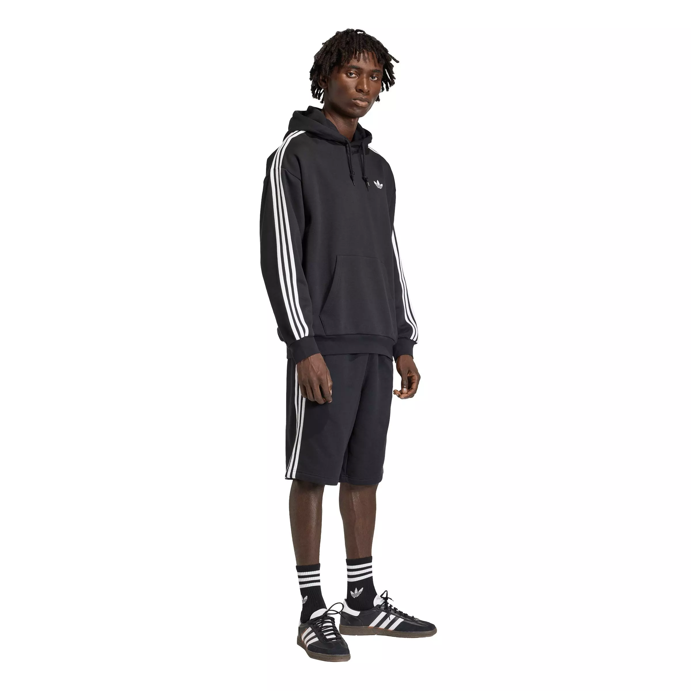adidas Originals Men's Adicolor Classics 3-Stripes Hoodie - Black - BLACK