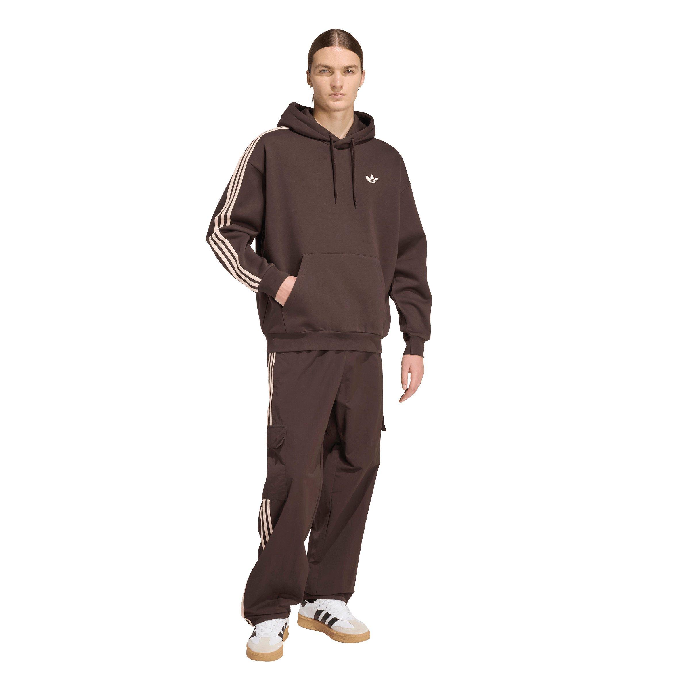 adidas Originals Men's Adicolor Classics 3-Stripes Hoodie - Brown - BROWN Thumbnail View 5