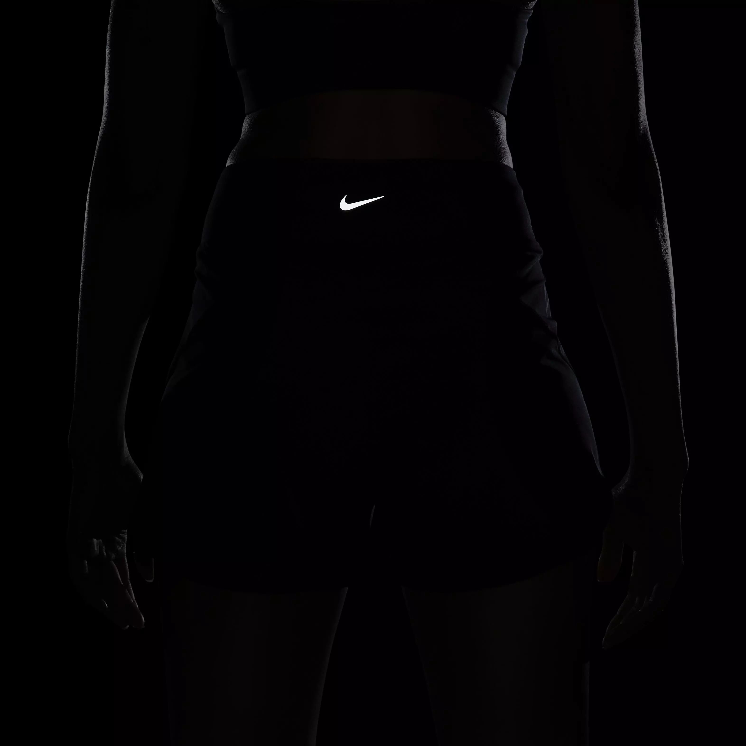 Nike Women's Bliss Dri-FIT High-Waisted 3" Brief-Lined Shorts - BLACK