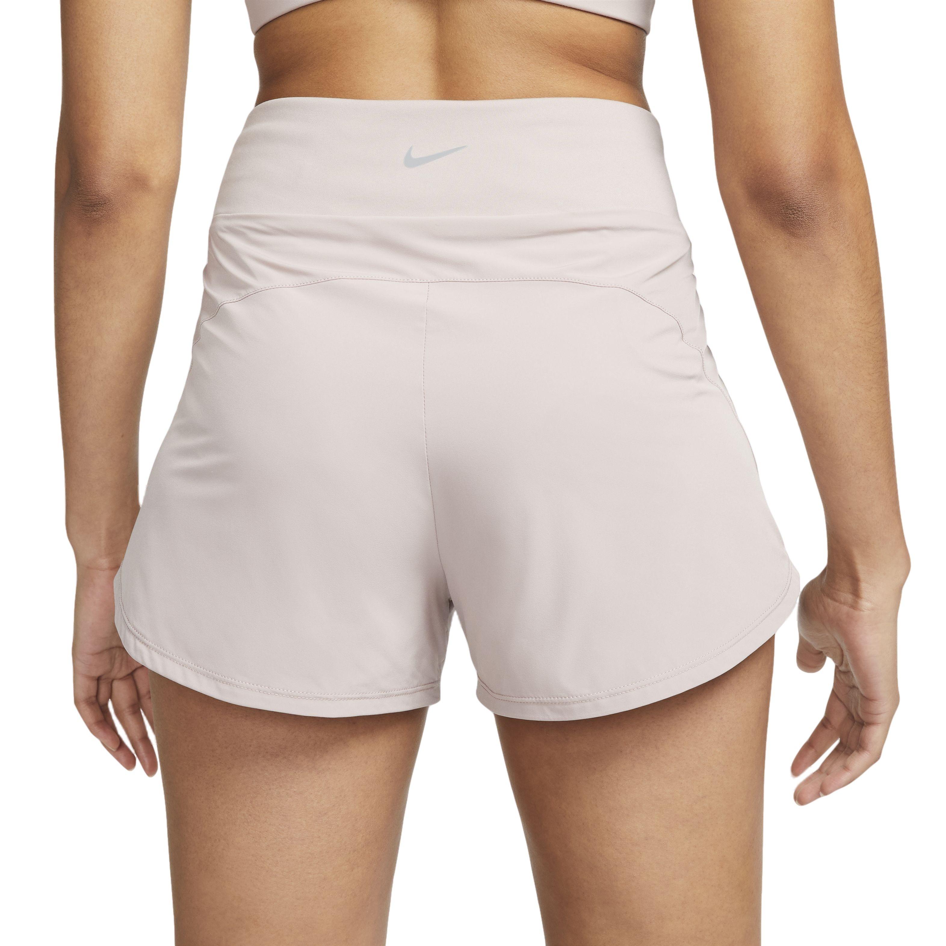Nike Women's Bliss Dri-FIT High-Waisted 3" Brief-Lined Shorts - TAUPE Thumbnail View 2