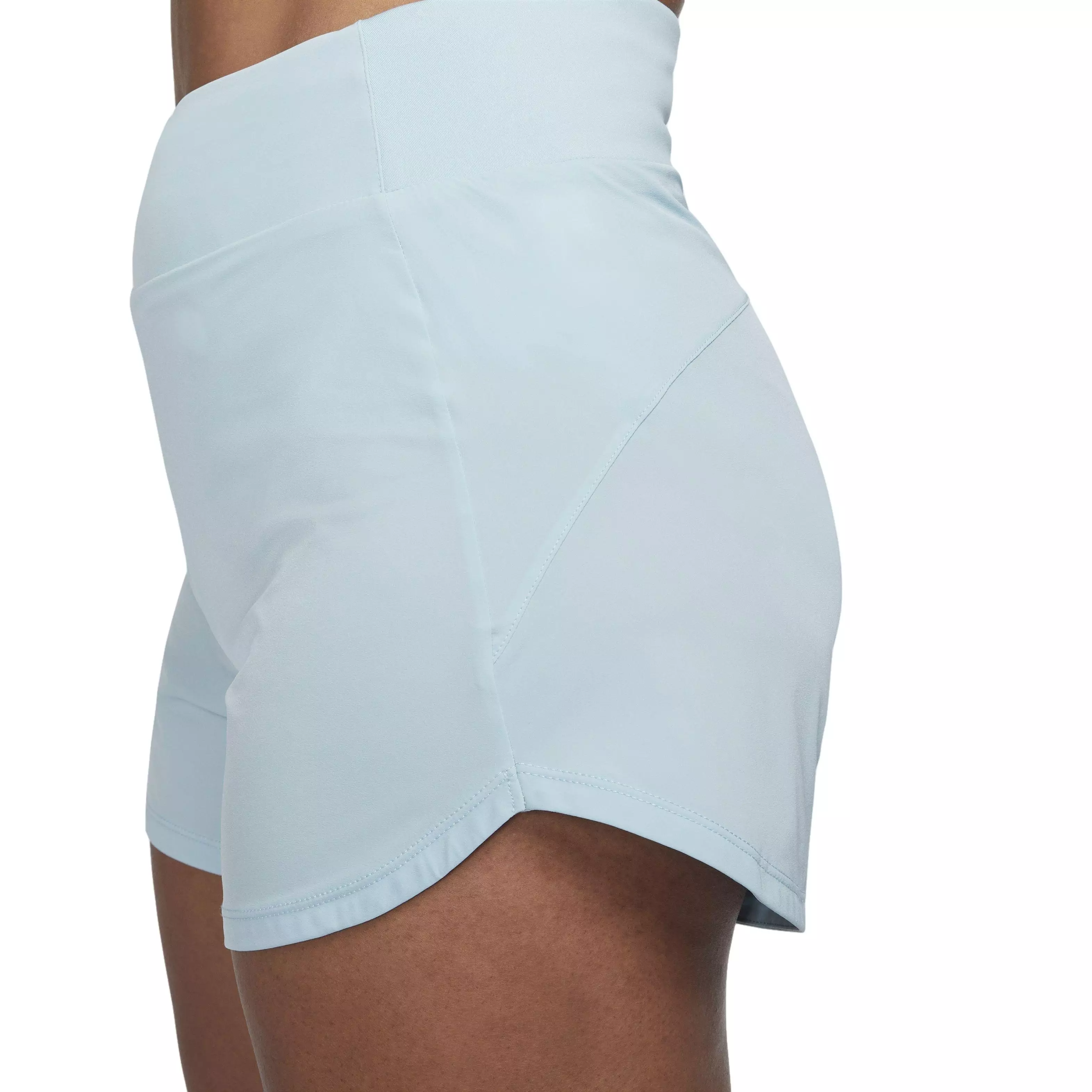Nike Women's Bliss Dri-FIT High-Waisted 3" Brief-Lined Shorts - BLUE