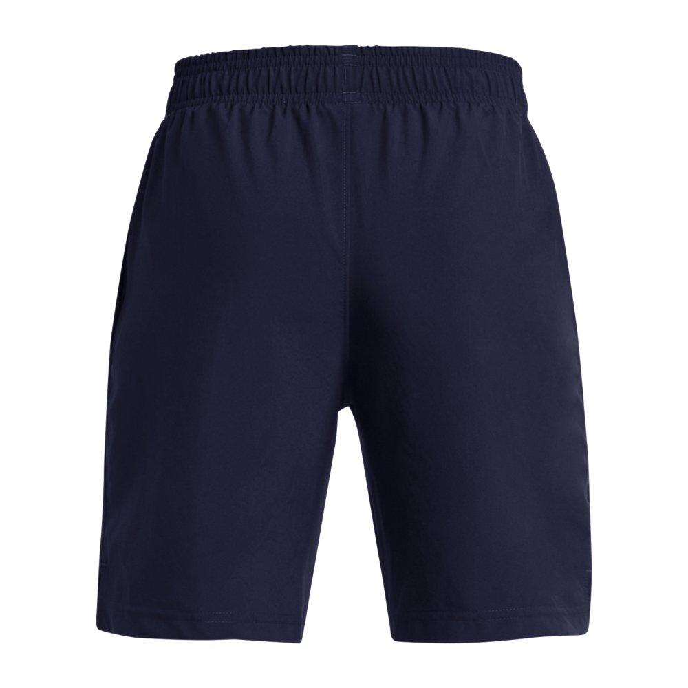 Under Armour Tech Woven Wordmark Big Boys' Navy Shorts