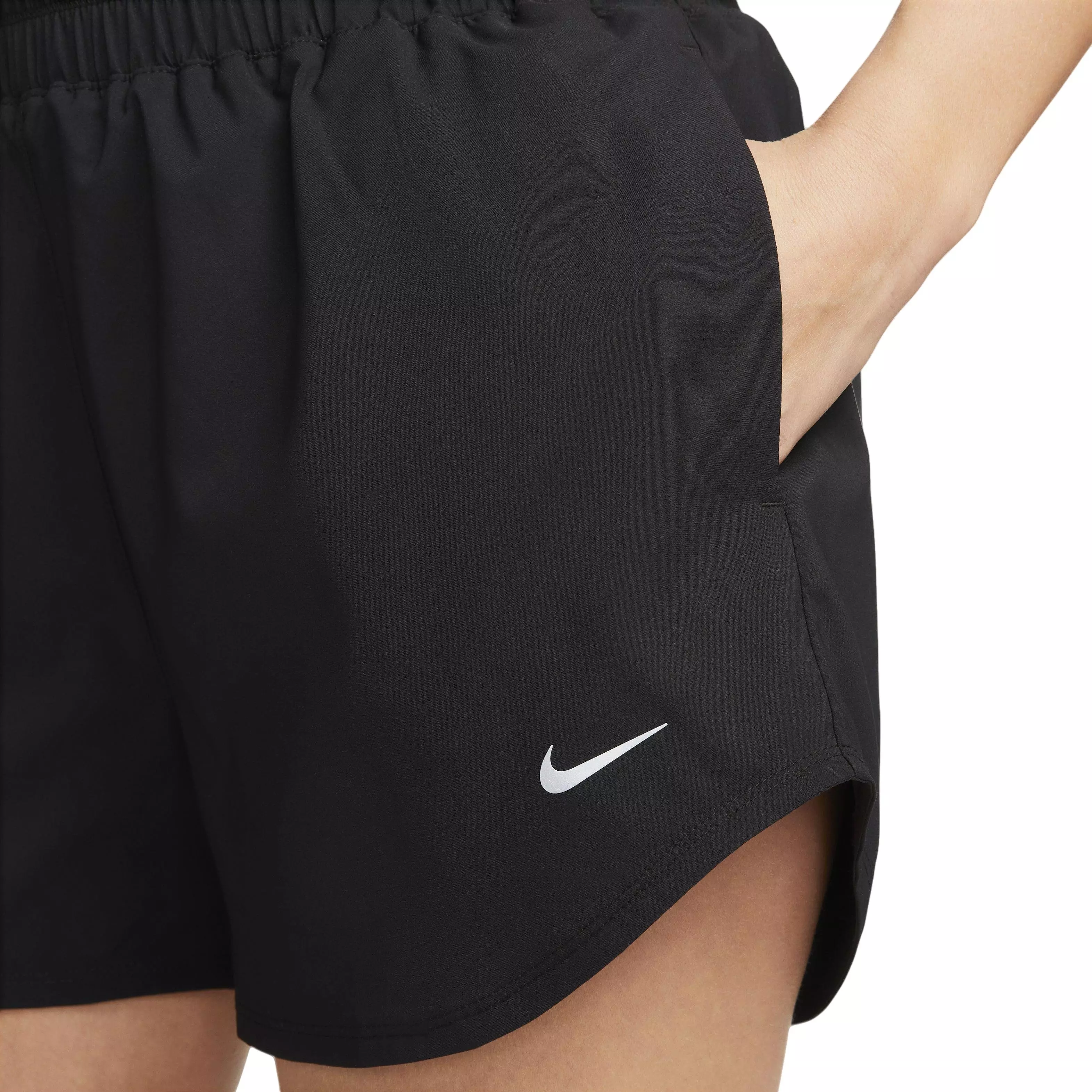 Nike Women's One Dri-FIT Ultra High-Waisted 3" Brief-Lined Shorts - BLACK