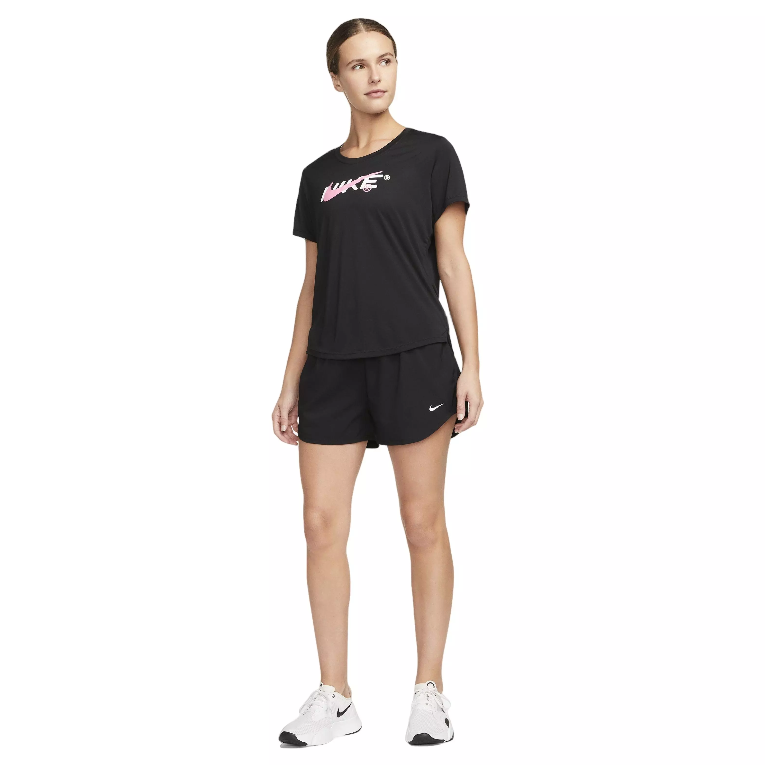 Nike Women's One Dri-FIT Ultra High-Waisted 3" Brief-Lined Shorts - BLACK