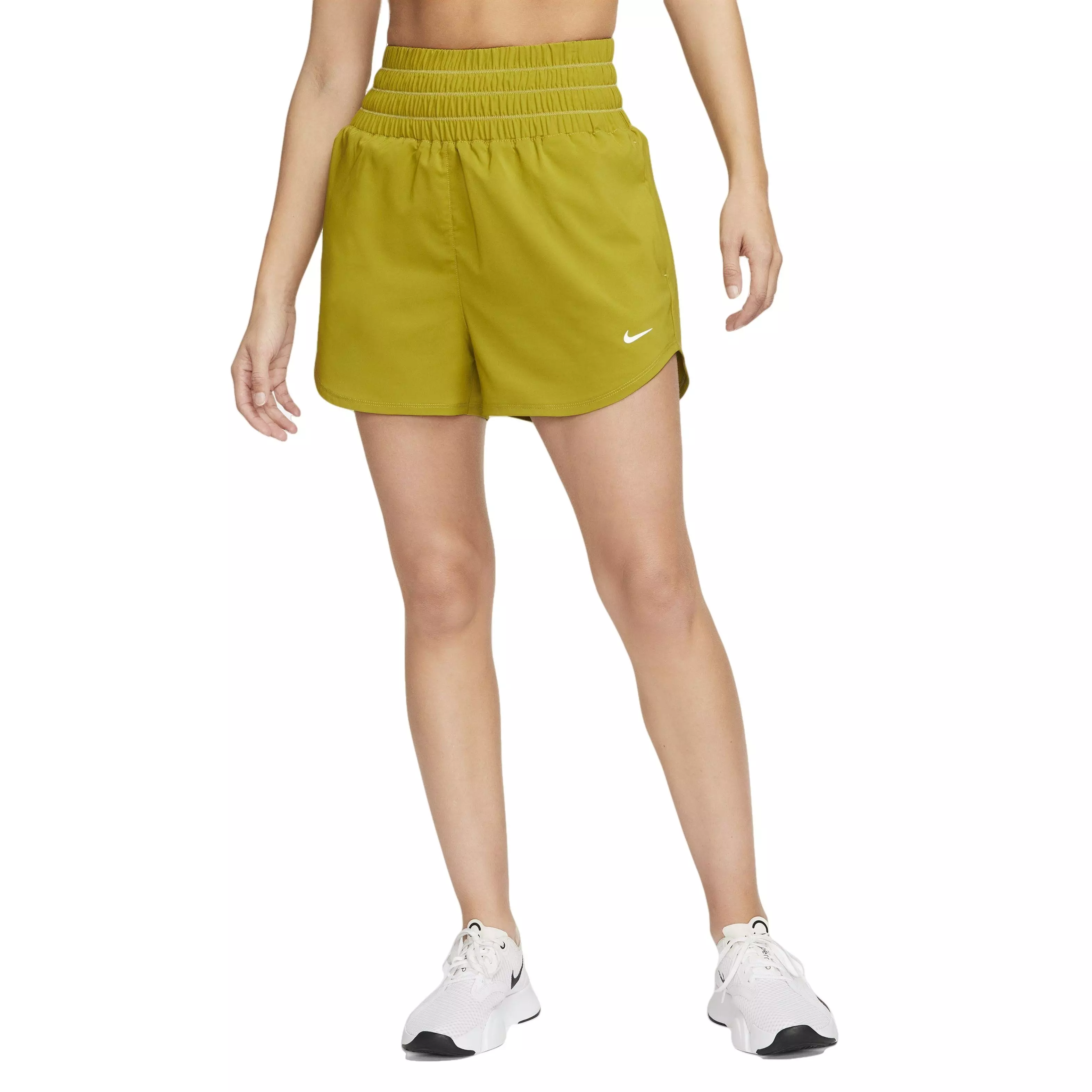 Nike Women's One Dri-FIT Ultra High-Waisted 3" Brief-Lined Shorts - MOSS