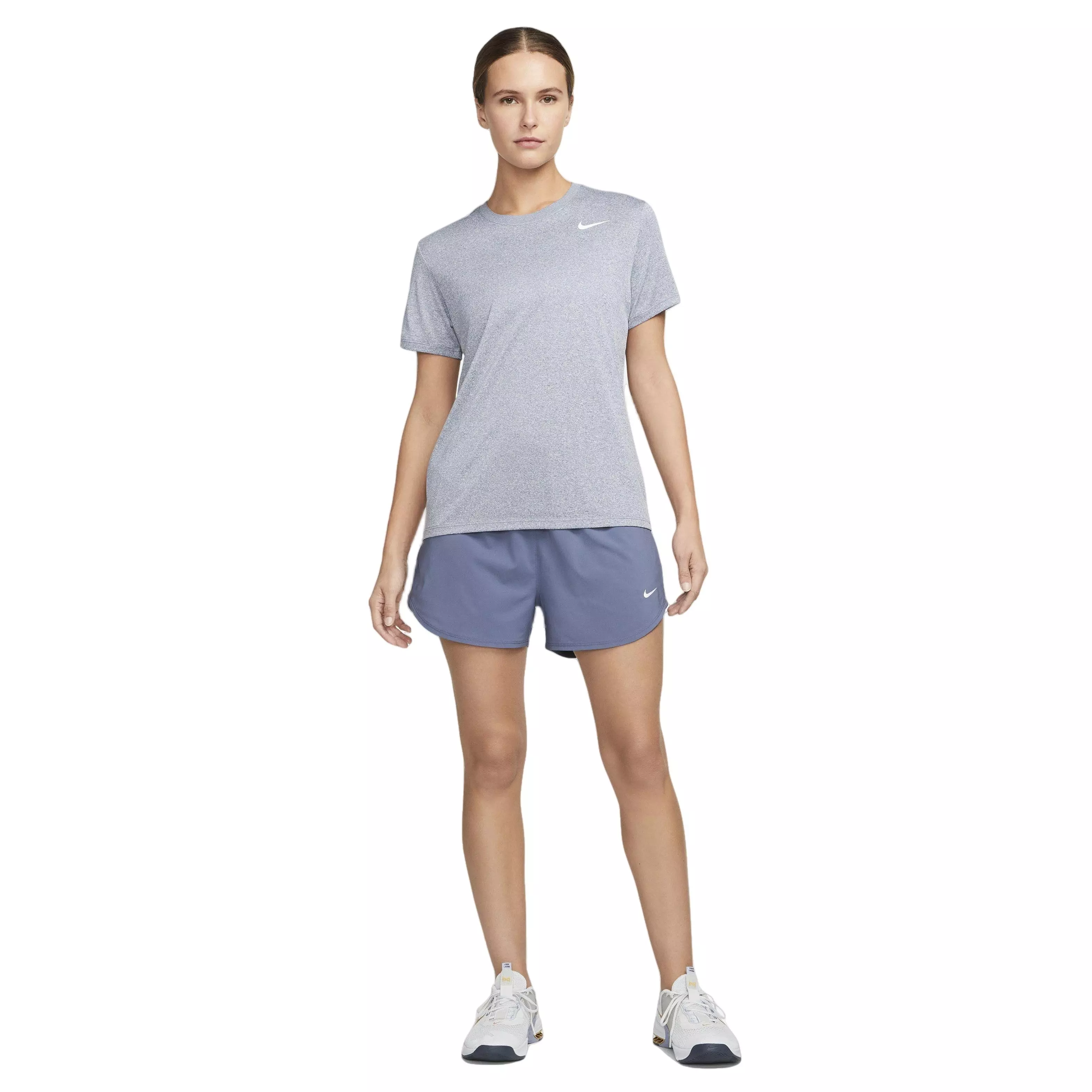 Nike Women's One Dri-FIT Ultra High-Waisted 3" Brief-Lined Shorts - BLUE