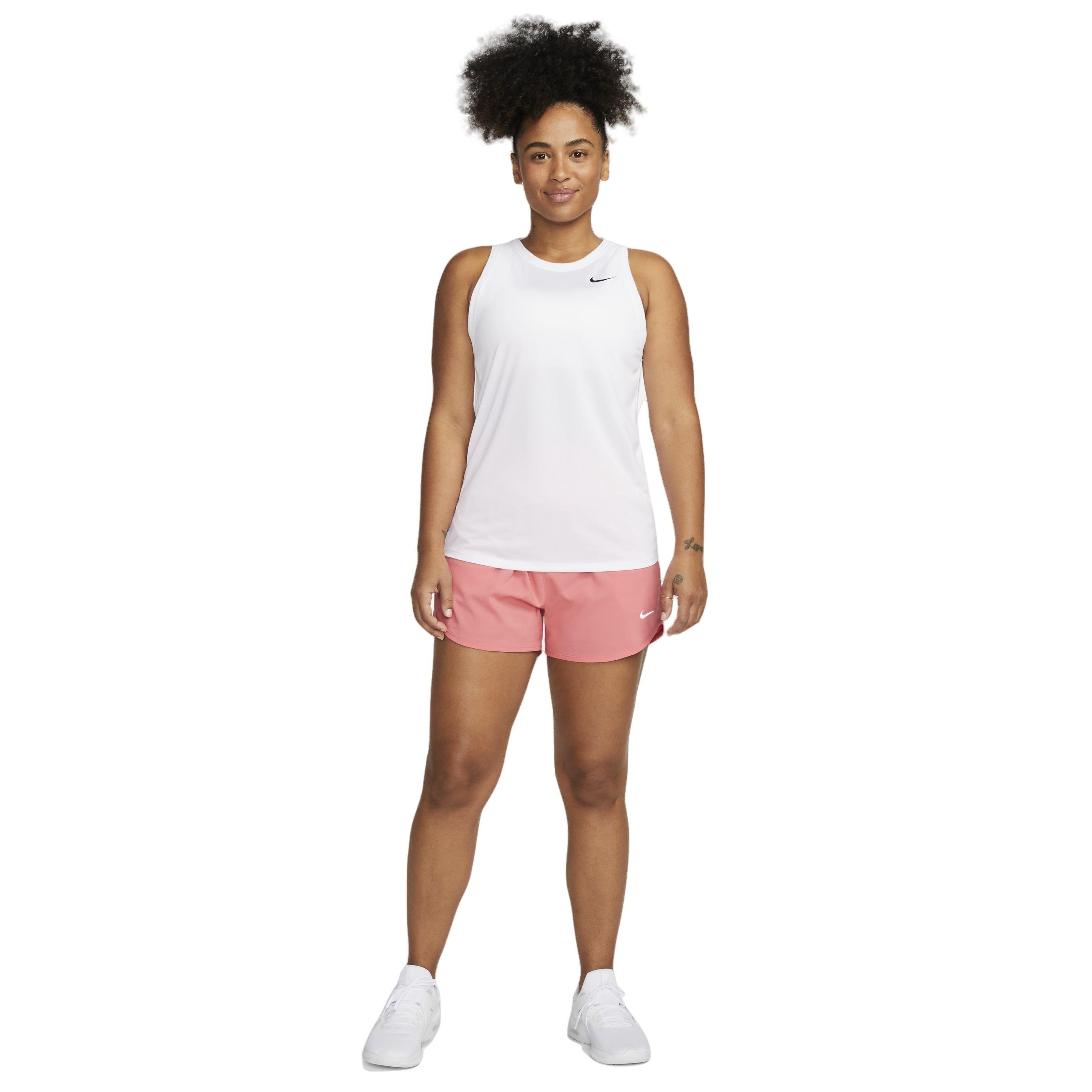 Nike Women's One Dri-FIT Ultra High-Waisted 3" Brief-Lined Shorts - CORAL Thumbnail View 6