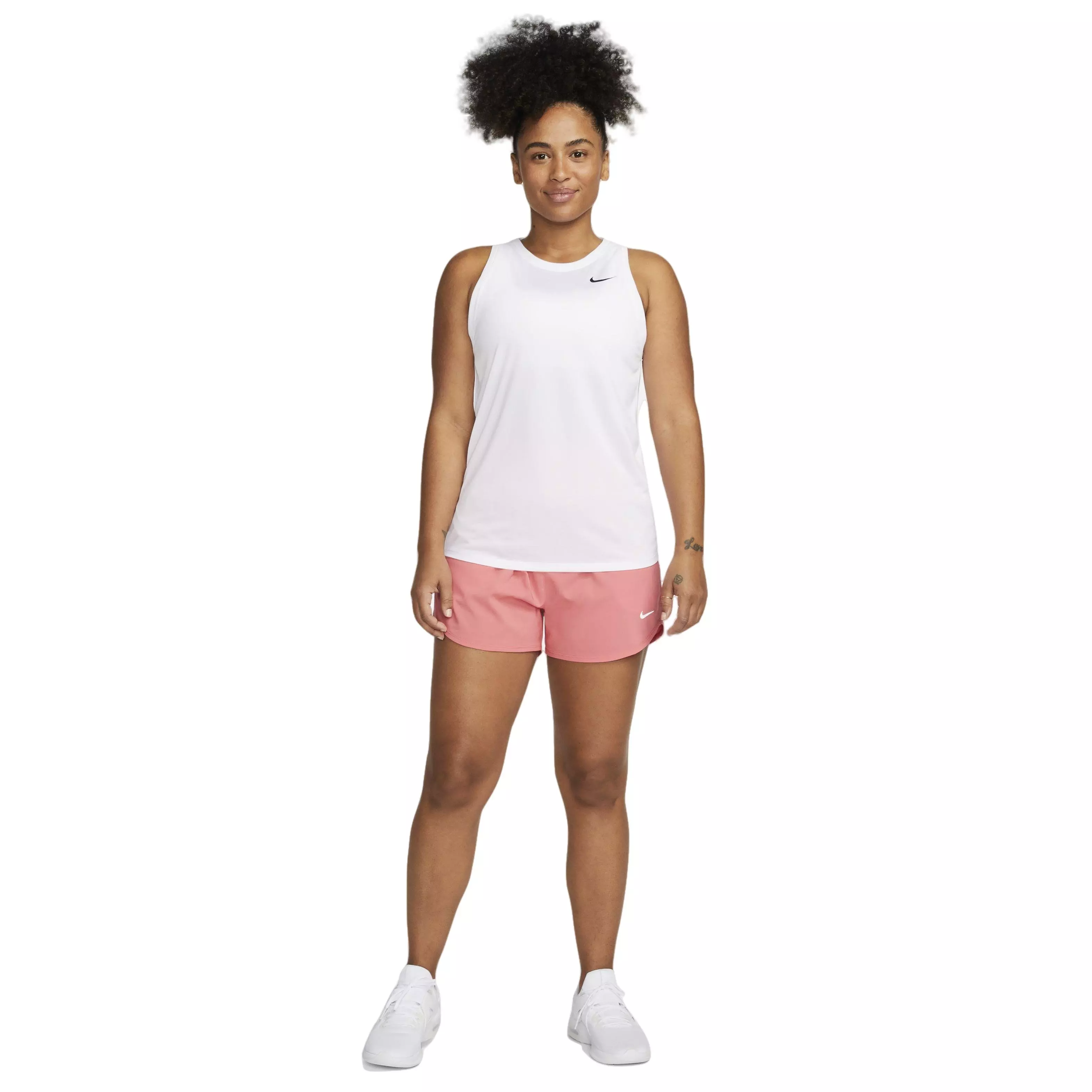 Nike Women's One Dri-FIT Ultra High-Waisted 3" Brief-Lined Shorts - CORAL