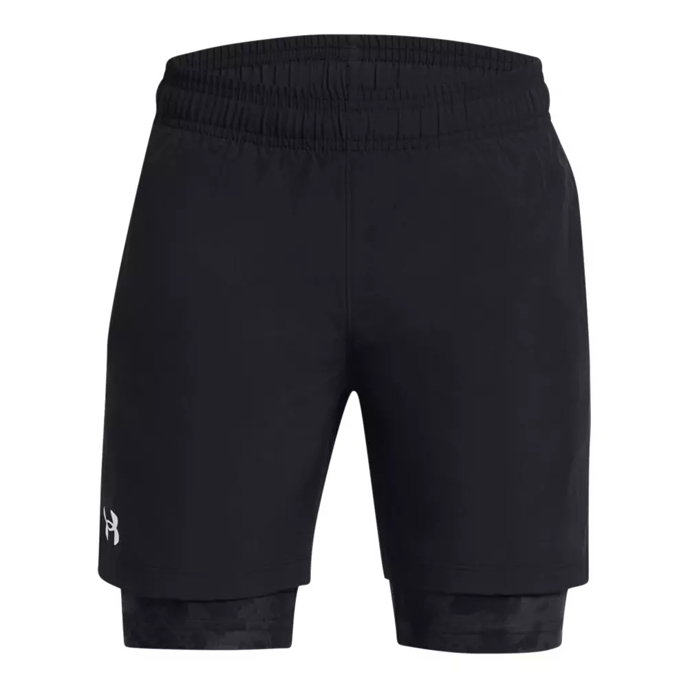 Under Armour Big Boys' Tech Woven 2-in-1 Shorts - Black - BLACK