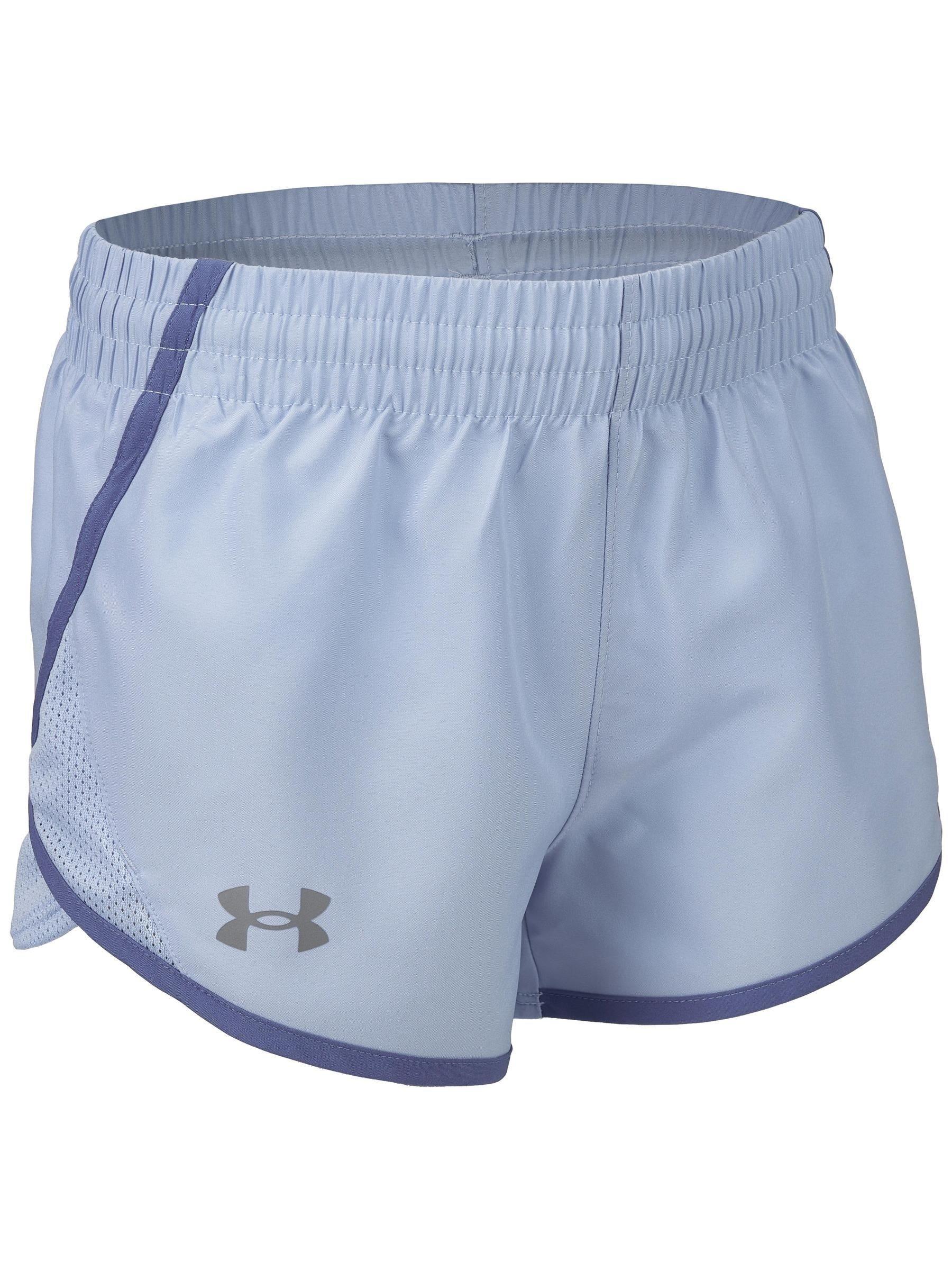 Under Armour Big Girls' Fly-By 3" Shorts - Lt Purple - LIGHT PURPLE Thumbnail View 1