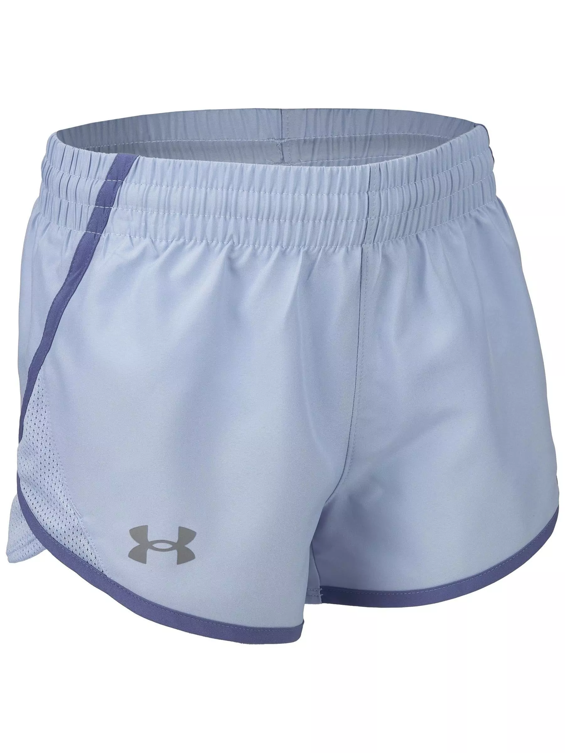Under Armour Big Girls' Fly-By 3" Shorts -Lt Purple - LIGHT PURPLE