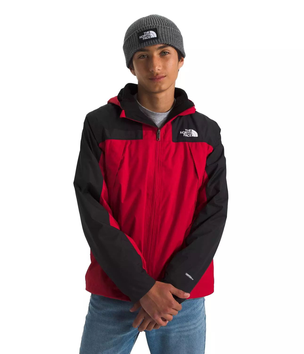 The North Face Big Kids' Antora Triclimate Jacket -Red - RED