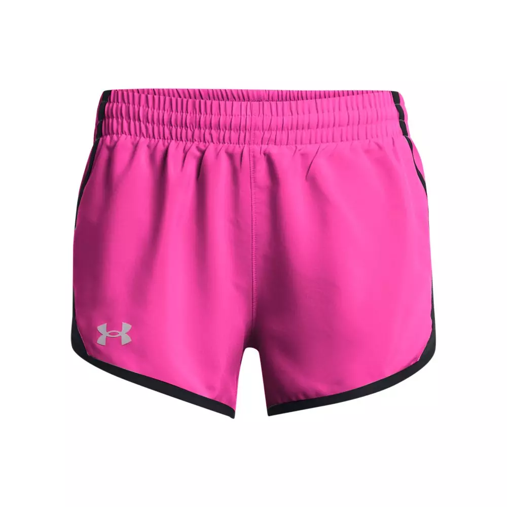Under Armour Big Girls' Fly-By 3" Shorts -Pink - PINK