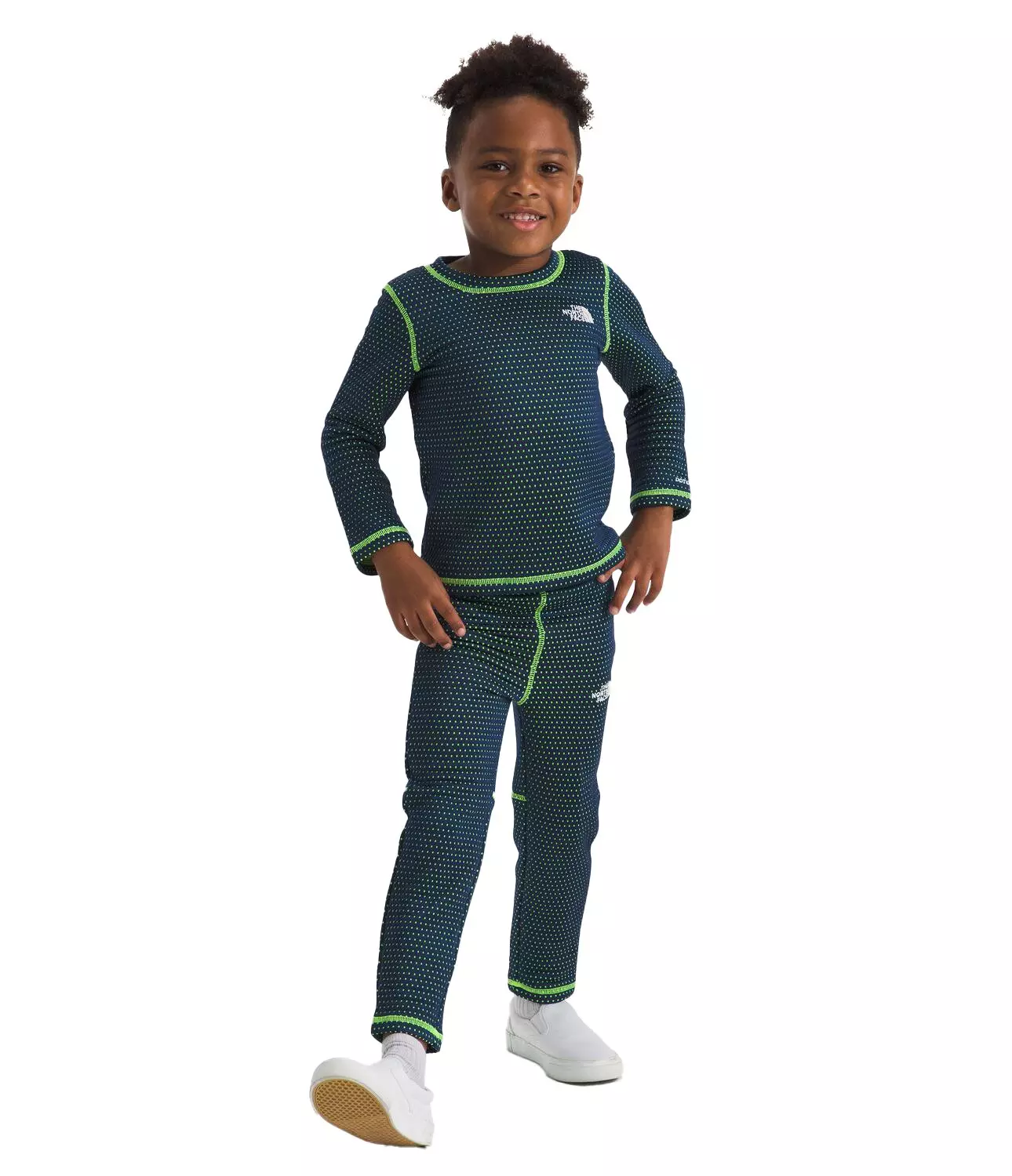 The North Face Little Kids' DotKnit Thermal Set -Navy - NAVY