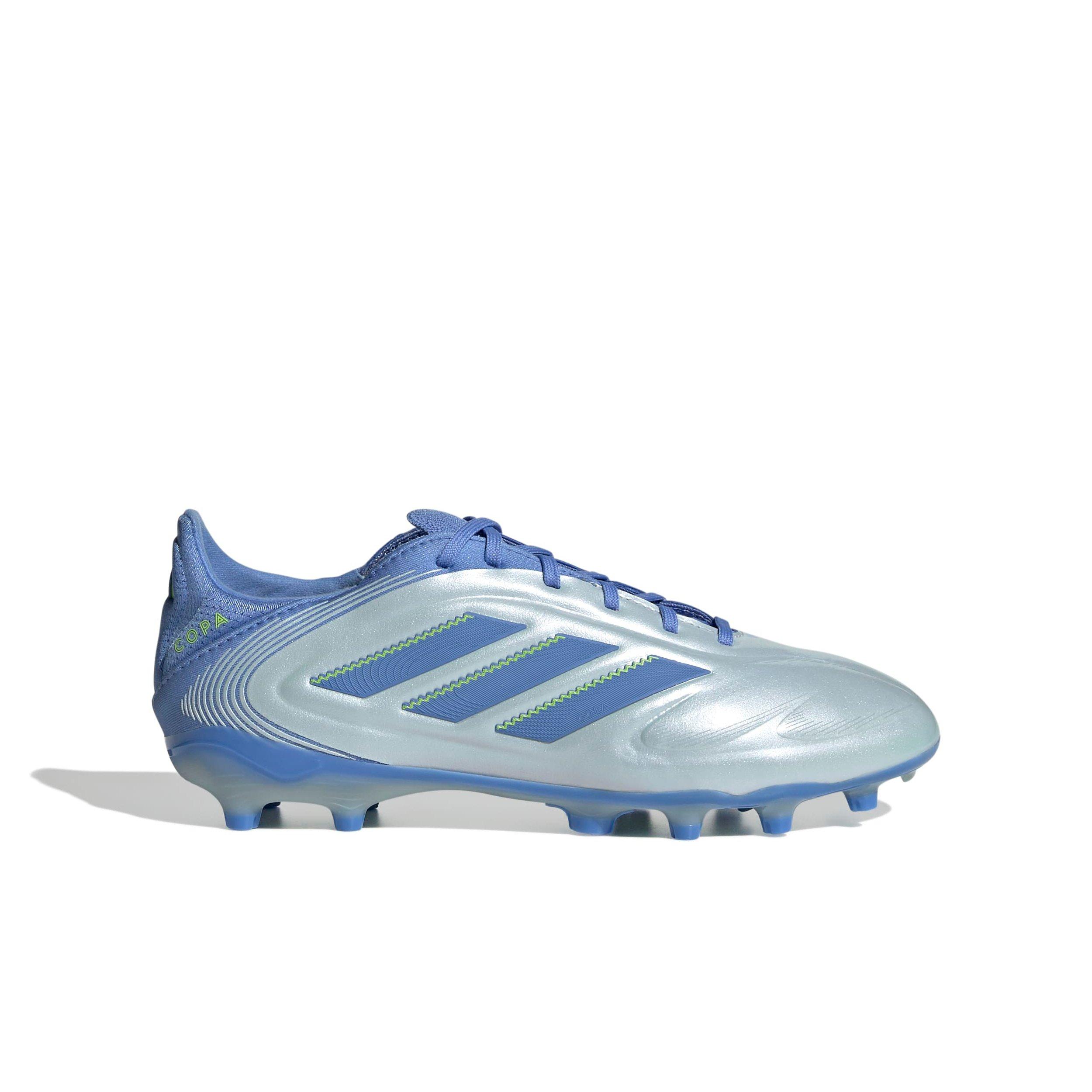 adidas Copa Pure 3 Elite MG Preschool Kids' "Halo Blue/Blue Fusion/Lucid Lemon" Soccer Cleat