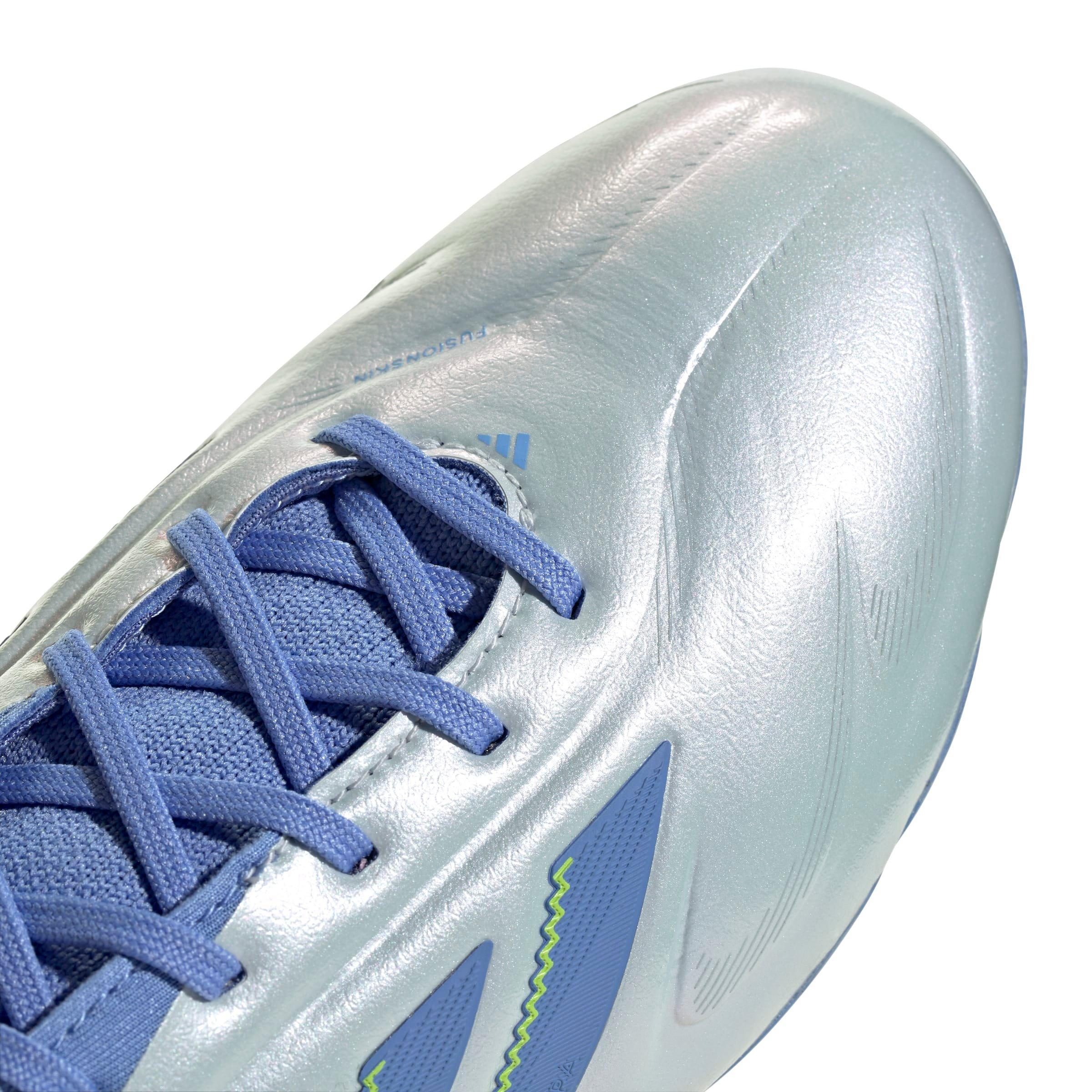 adidas Copa Pure 3 Elite MG Preschool Kids' "Halo Blue/Blue Fusion/Lucid Lemon" Soccer Cleat
