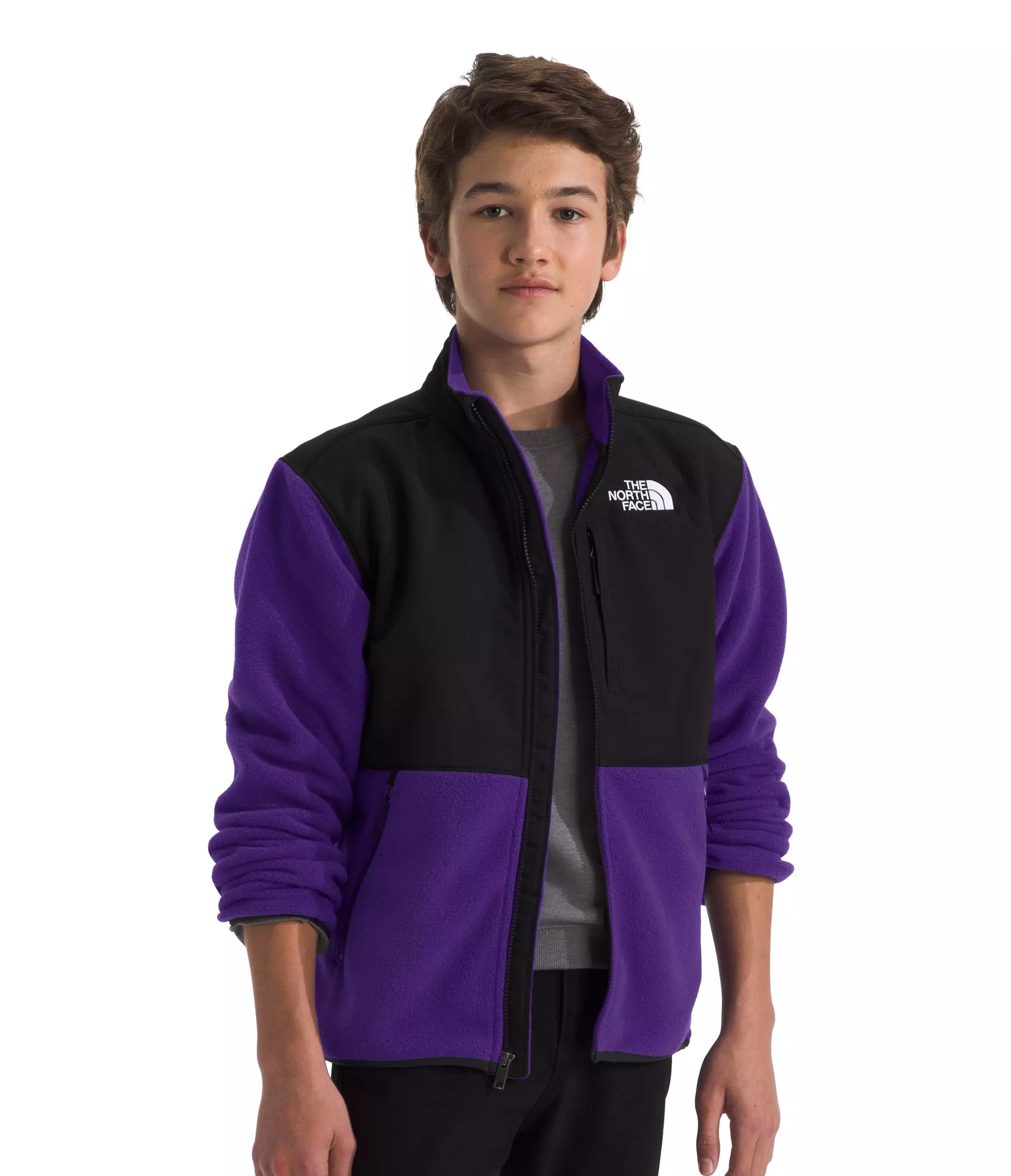 The North Face Big Kids' Denali Jacket -Purple - PURPLE