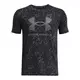 Under Armour Big Boys' Sportstyle Logo Printed Short Sleeve​ T-Shirt -Black/Grey - GREY/BLACK Thumbnail View 1